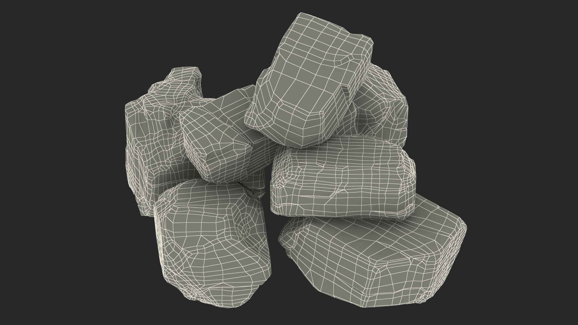 3D model Anthracite Coal Pile