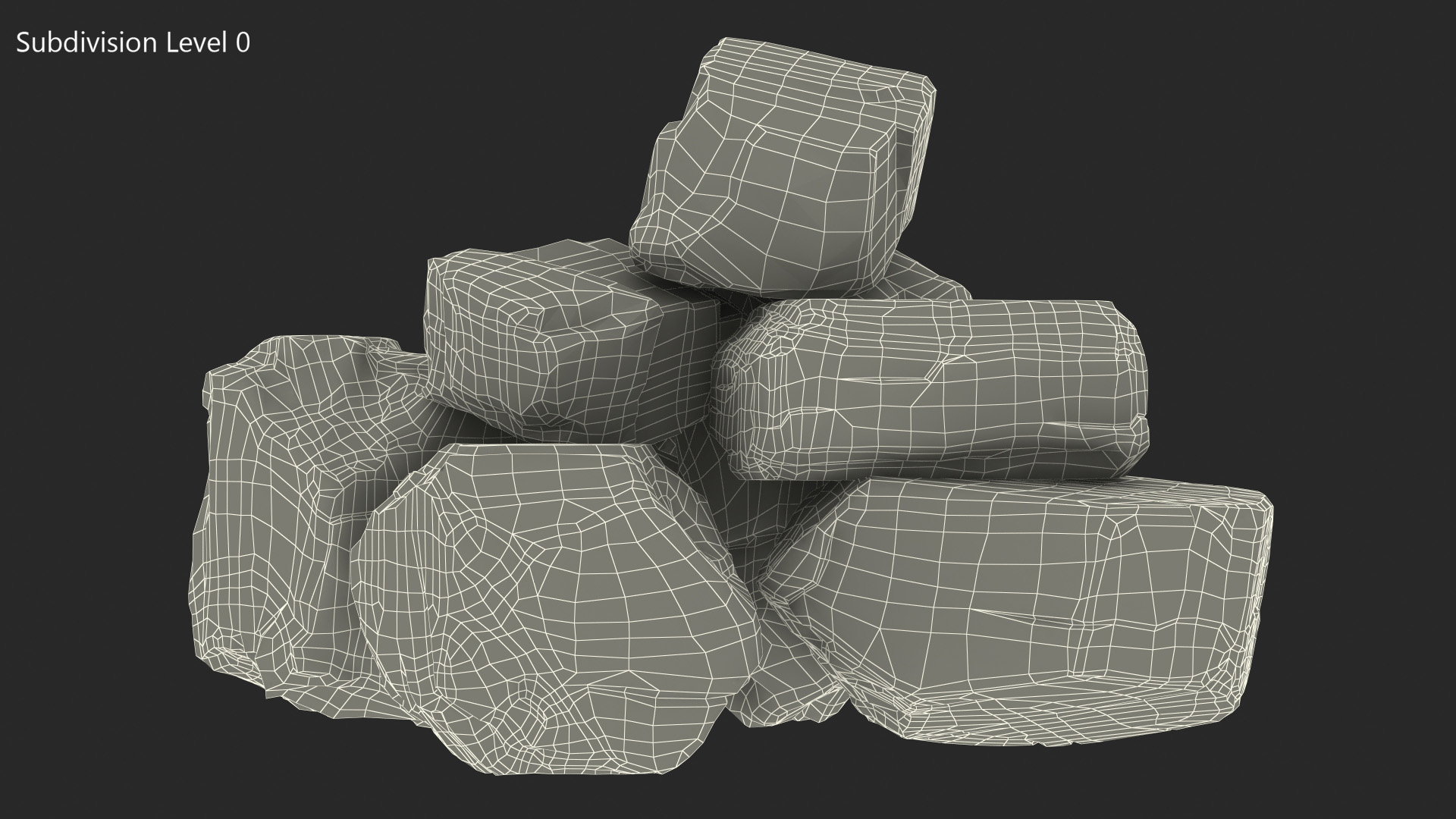 3D model Anthracite Coal Pile