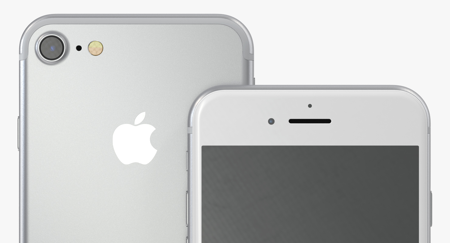 3D model IPhone 7 Silver