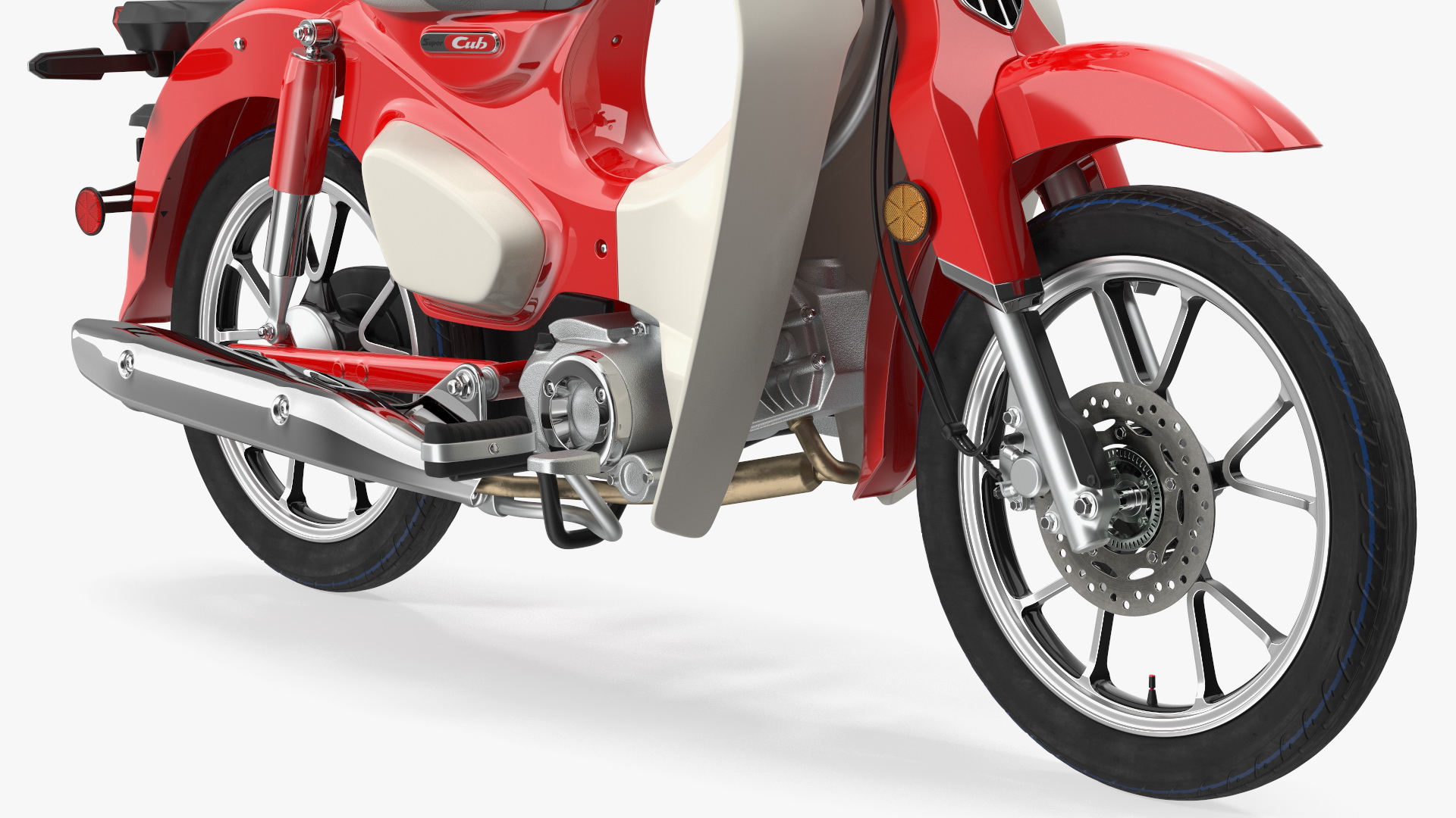 Scooter Honda Super Cub 2024 Red 3D