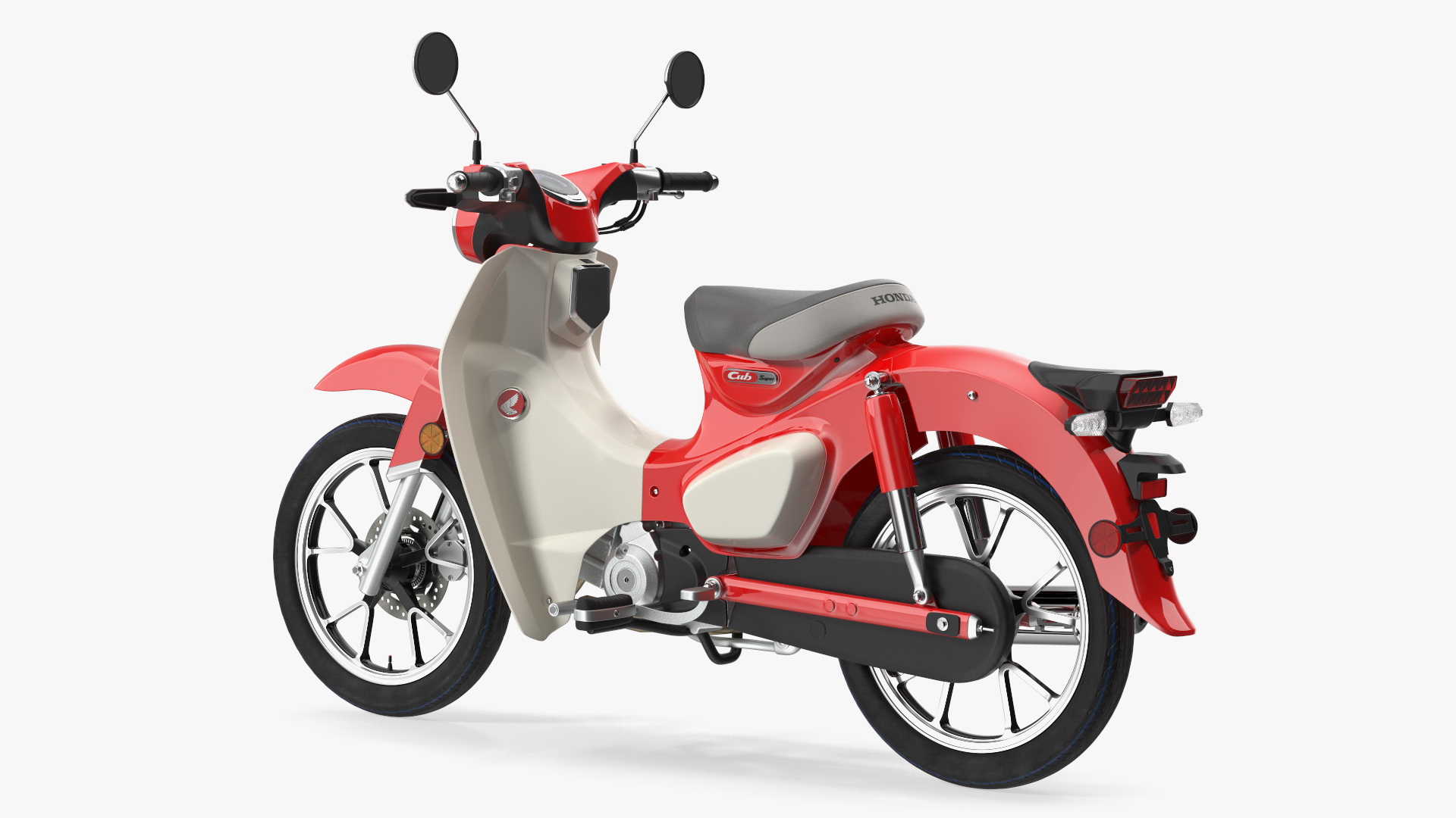 Scooter Honda Super Cub 2024 Red 3D