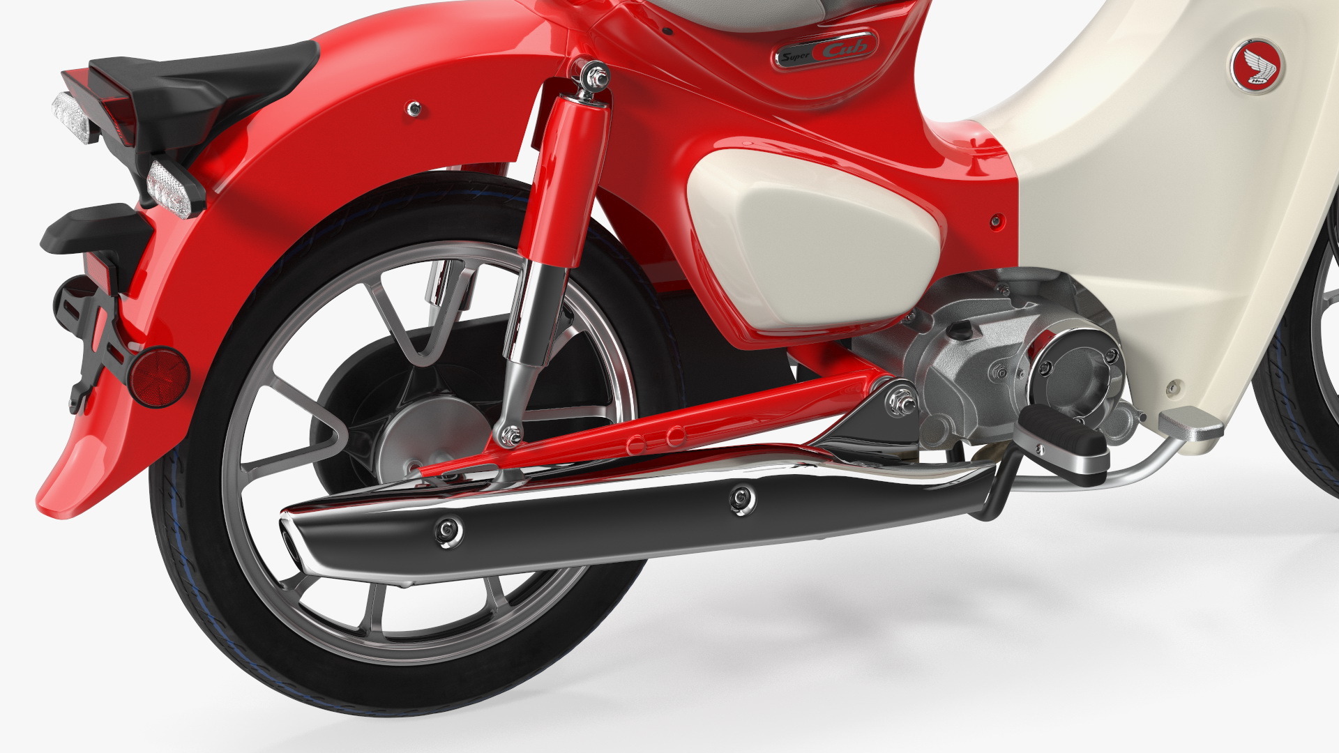 Scooter Honda Super Cub 2024 Red 3D