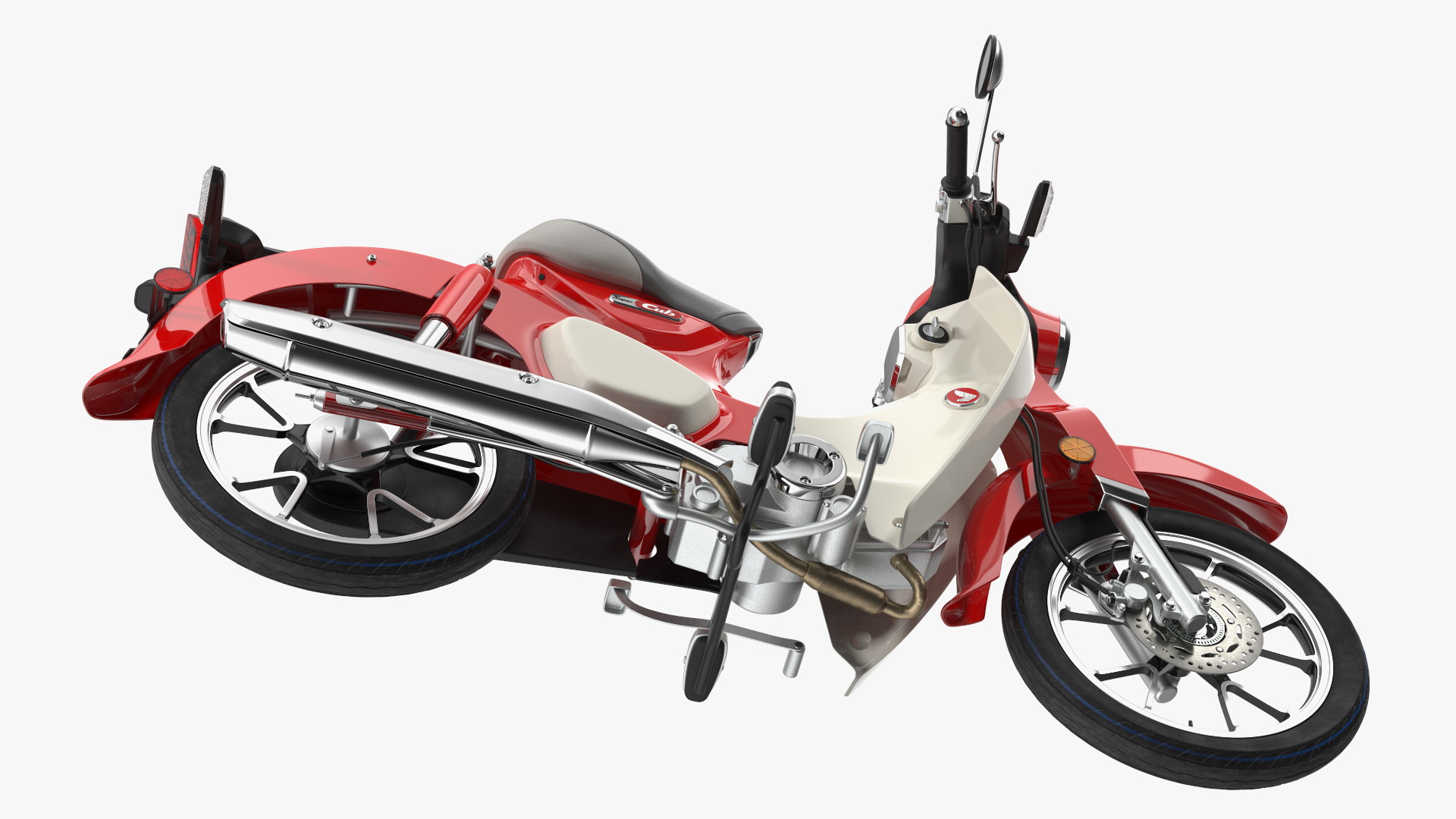Scooter Honda Super Cub 2024 Red 3D
