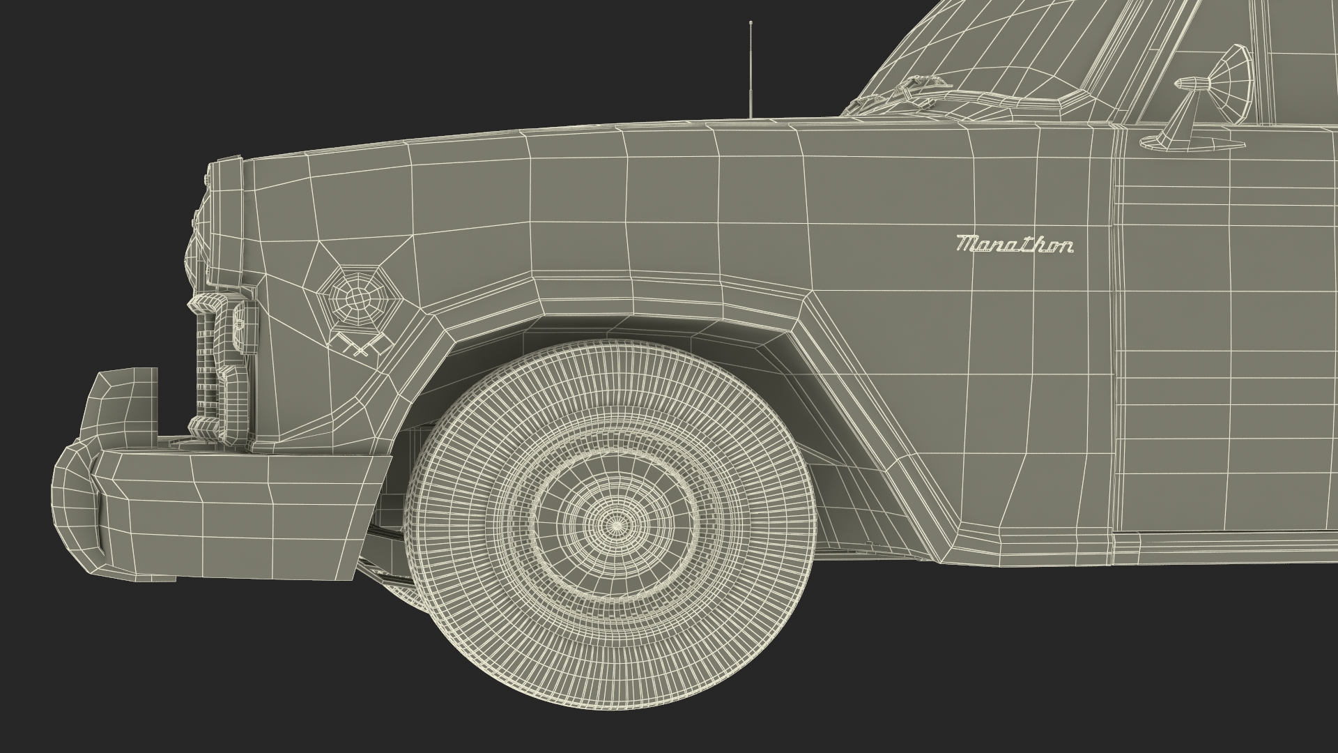 3D model Vintage Checker Taxi Cab Simple Interior