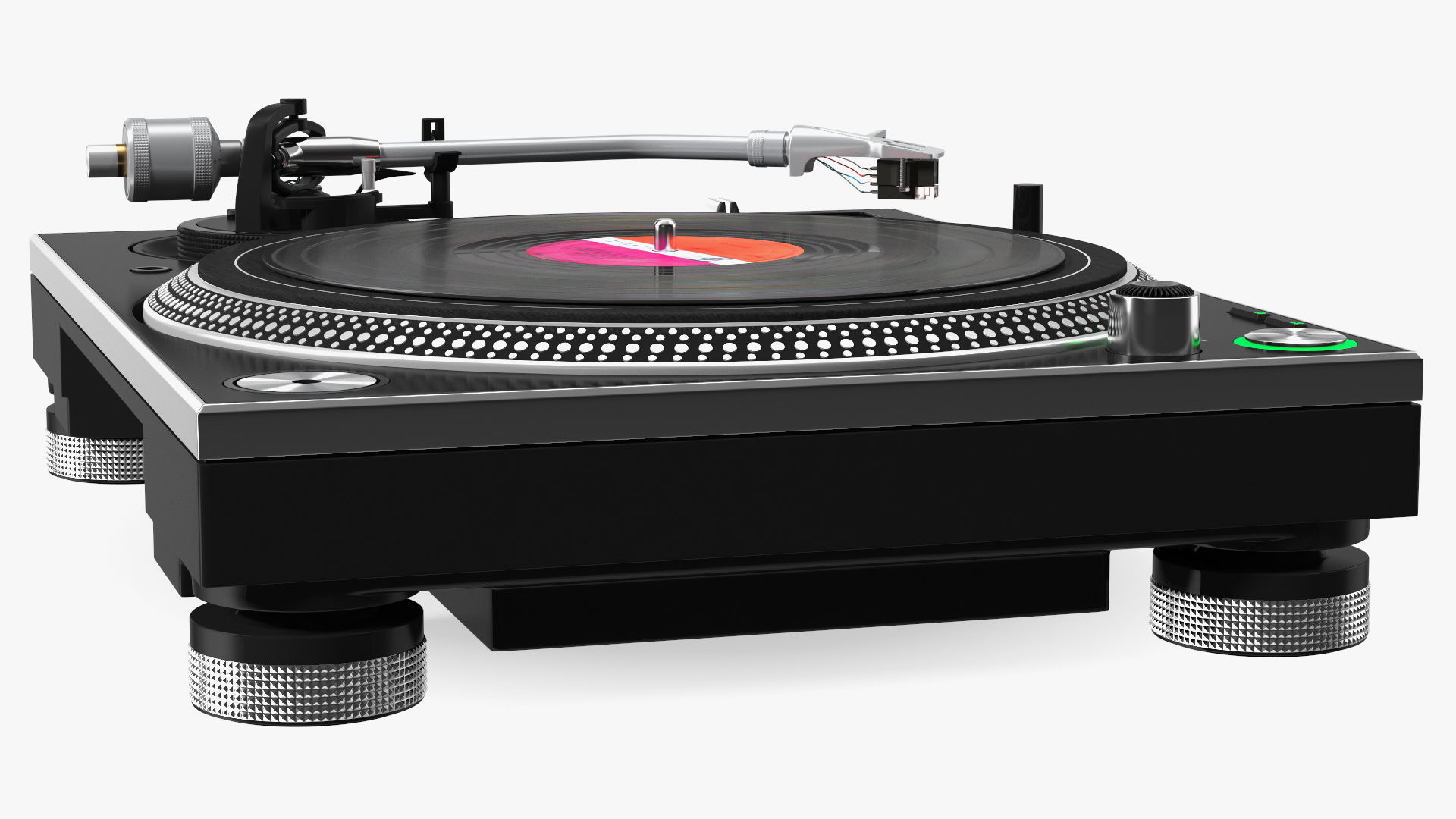 3D Professional DJ Turntable With Vinyl