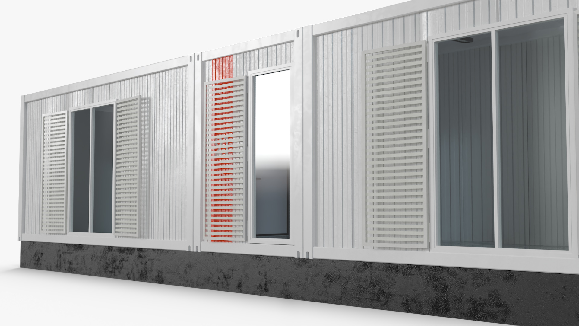 3D Mobile Modular Container Clinic