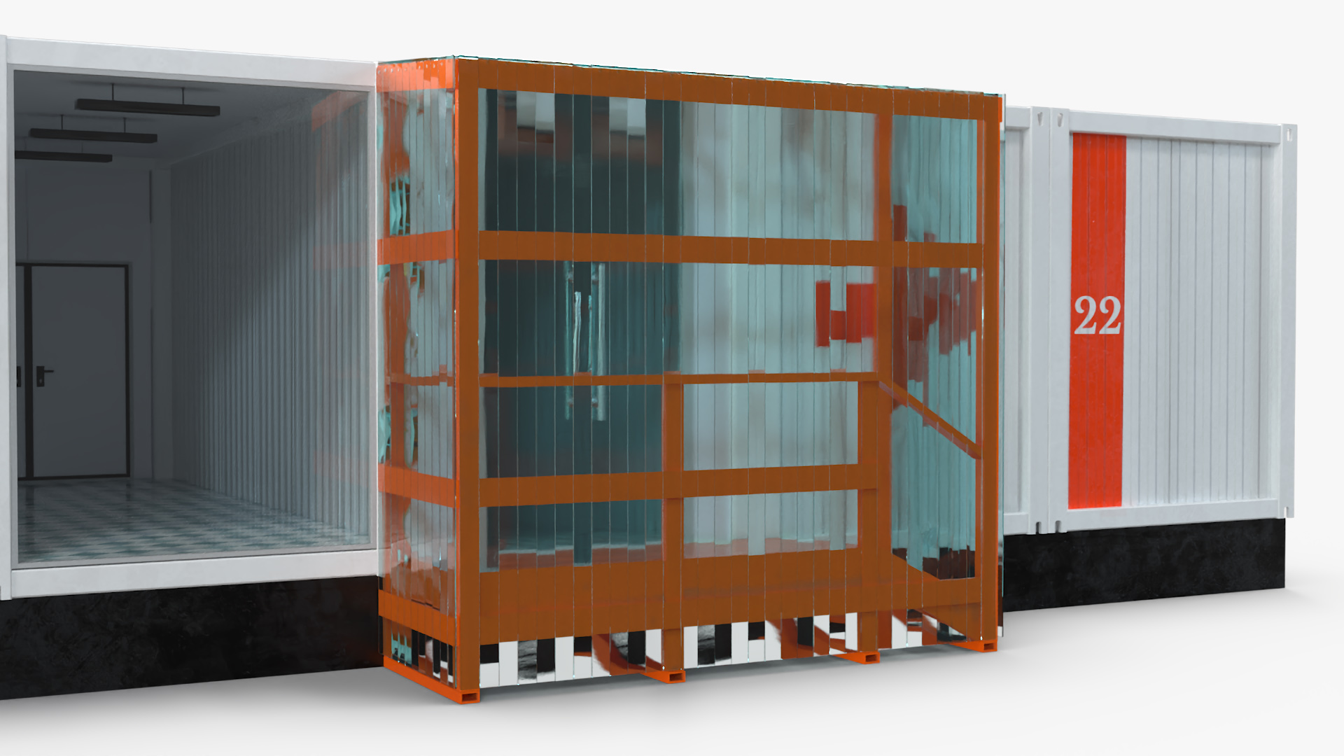 3D Mobile Modular Container Clinic