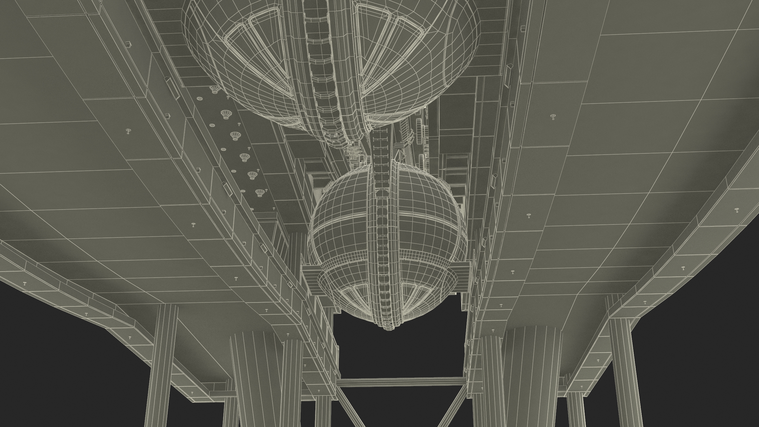 High Roller Ferris Wheel 3D model