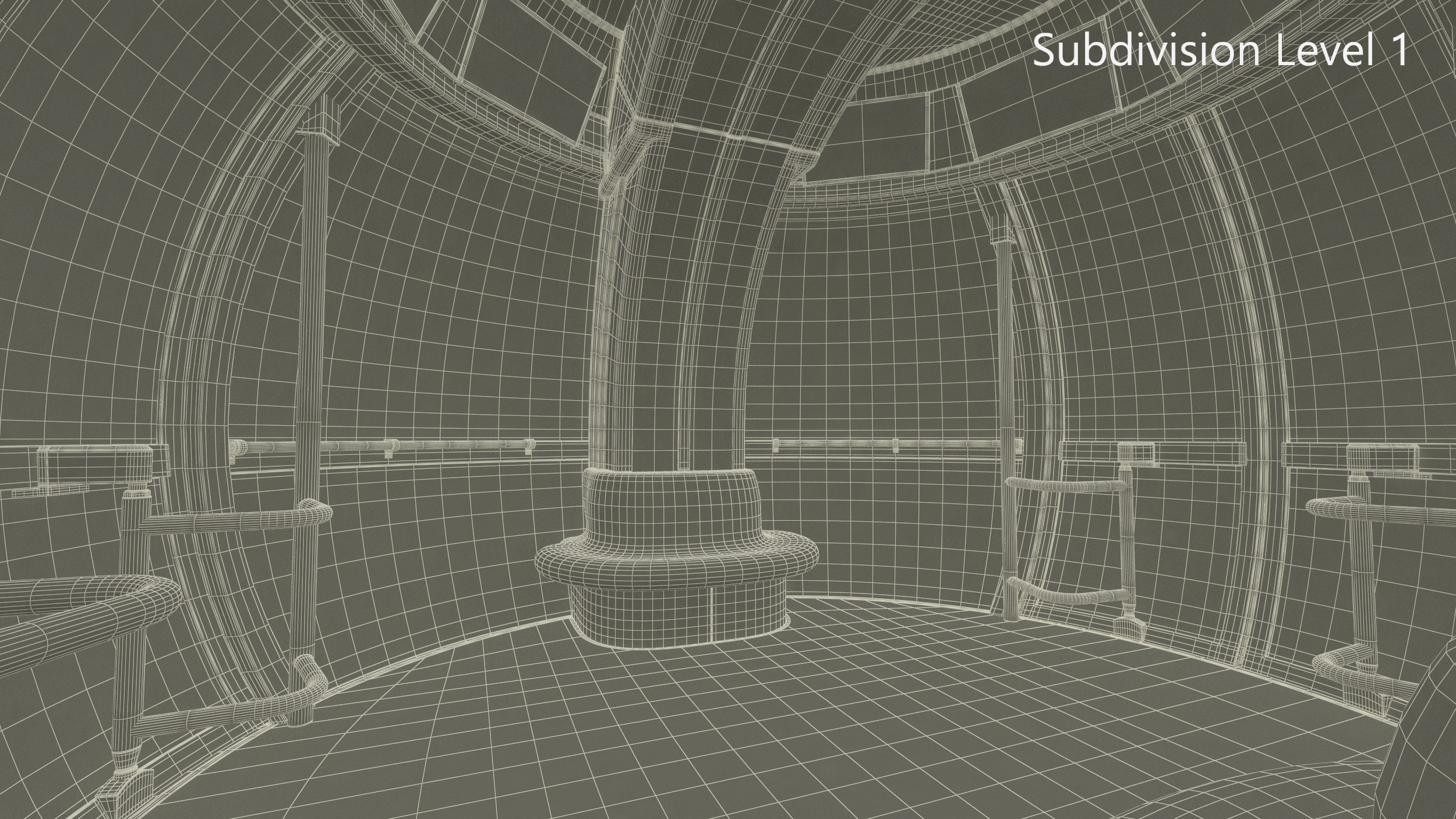 High Roller Ferris Wheel 3D model