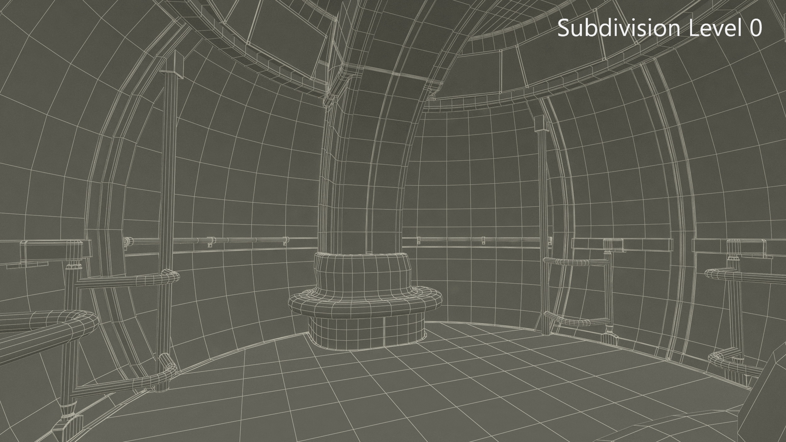 High Roller Ferris Wheel 3D model