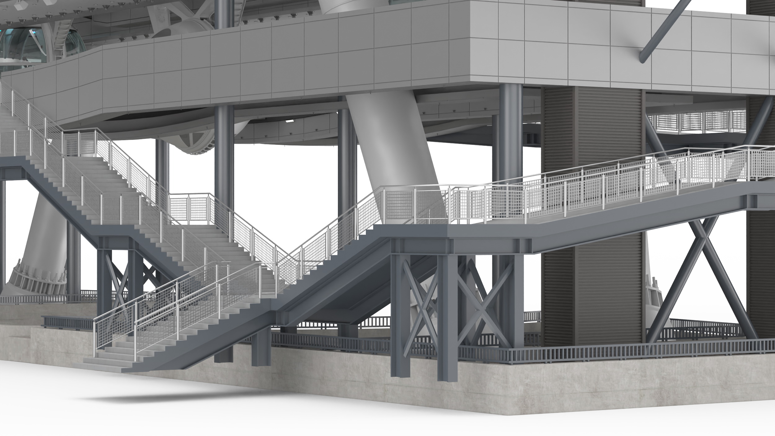 High Roller Ferris Wheel 3D model