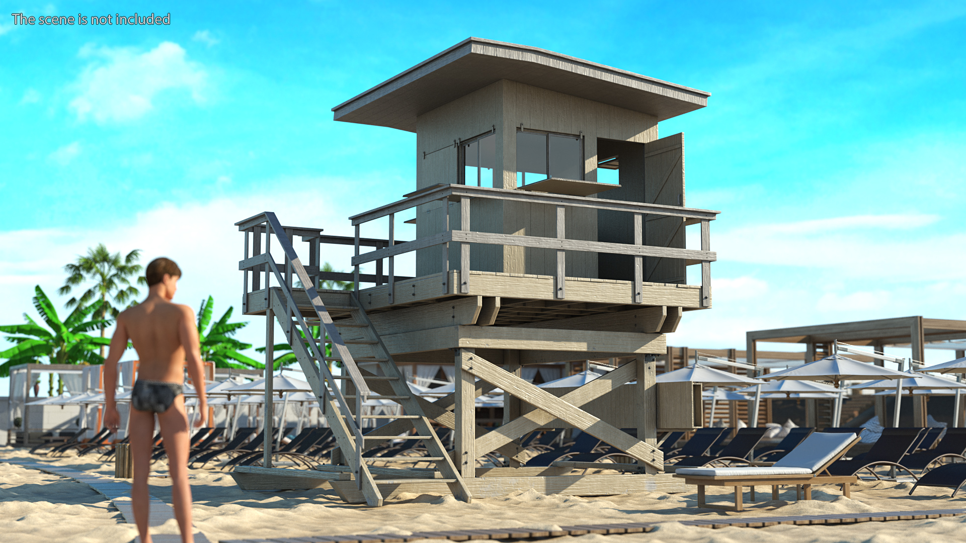 3D model Lifeguard House