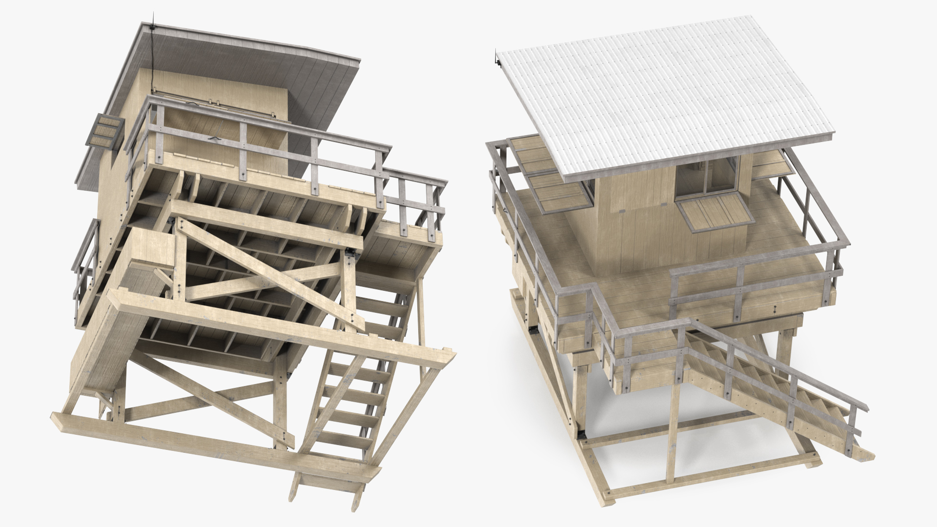 3D model Lifeguard House
