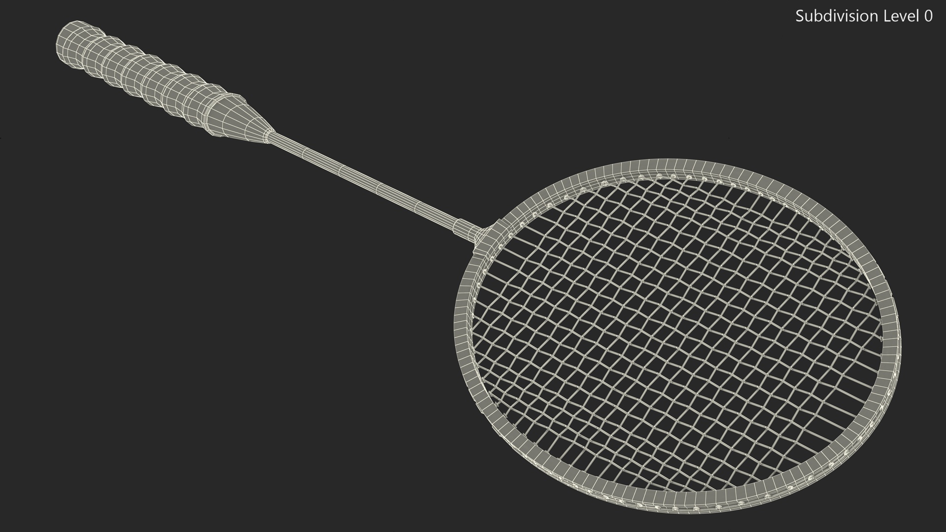 Professional Carbon Fiber Badminton Racket 3D