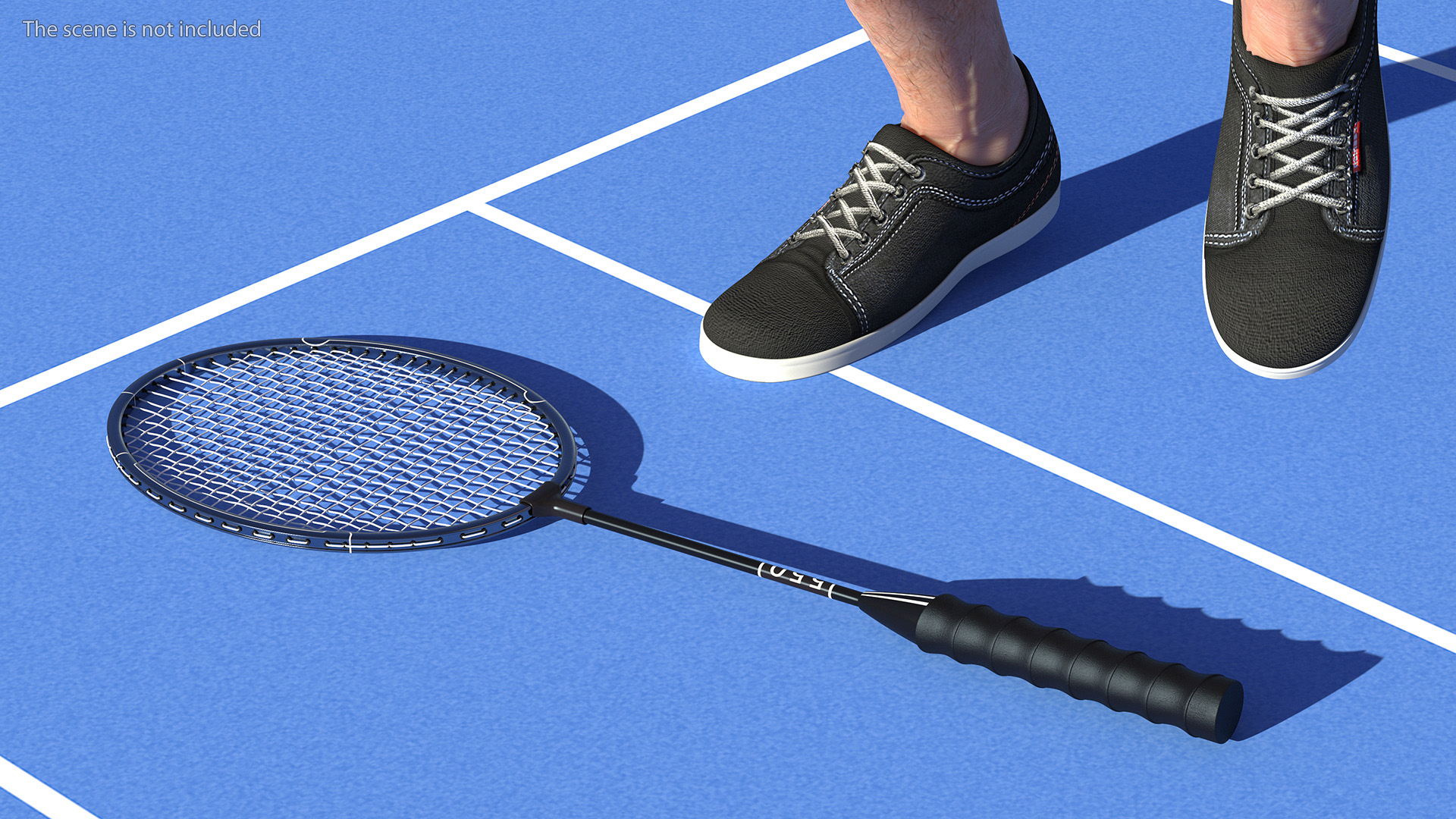 Professional Carbon Fiber Badminton Racket 3D