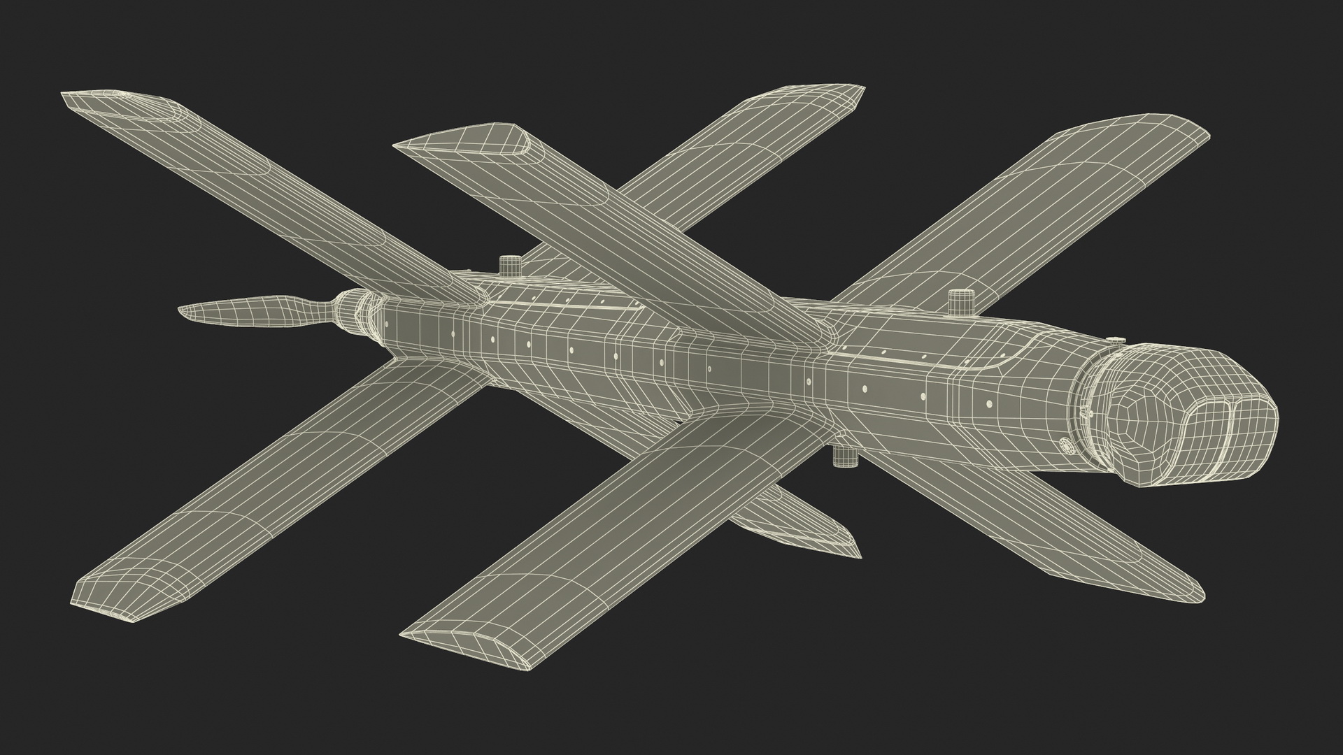 3D ZALA LANCET Kamikaze Attack Drone model