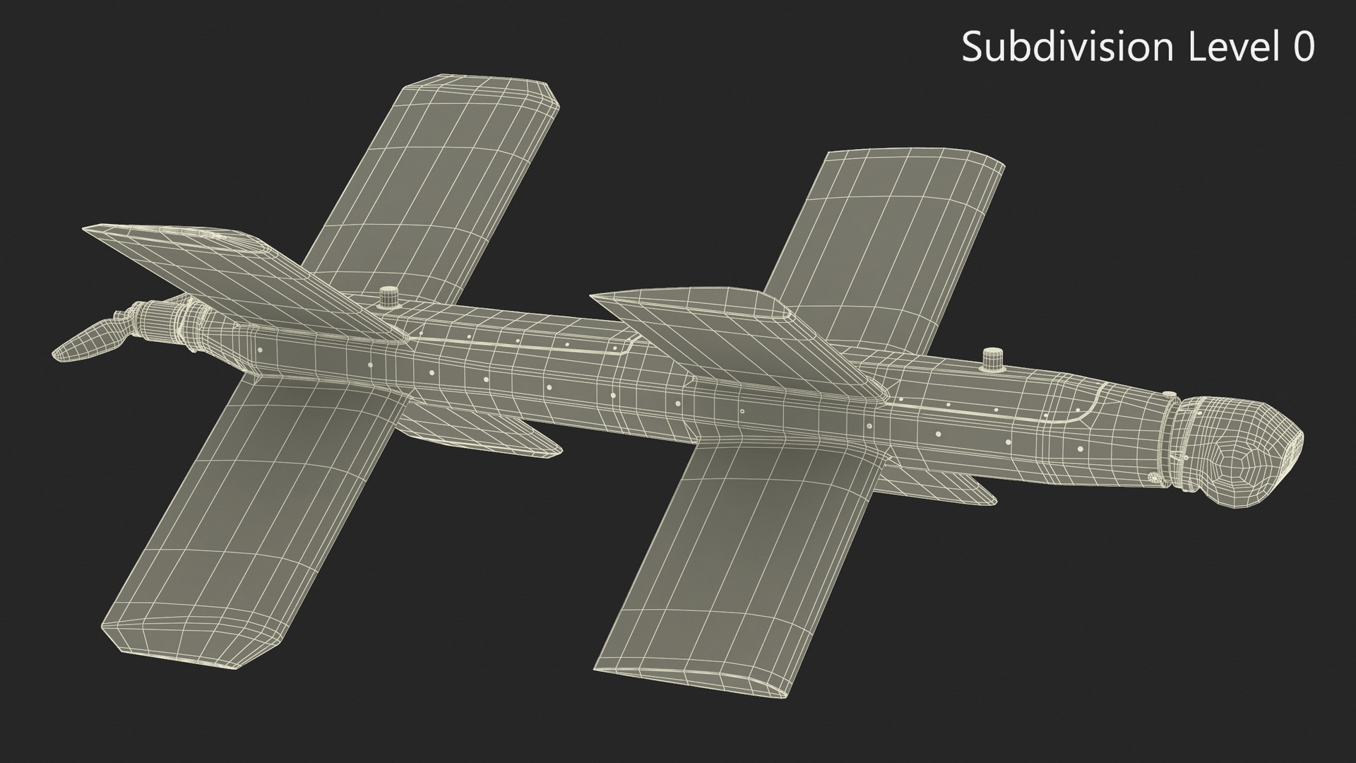 3D ZALA LANCET Kamikaze Attack Drone model