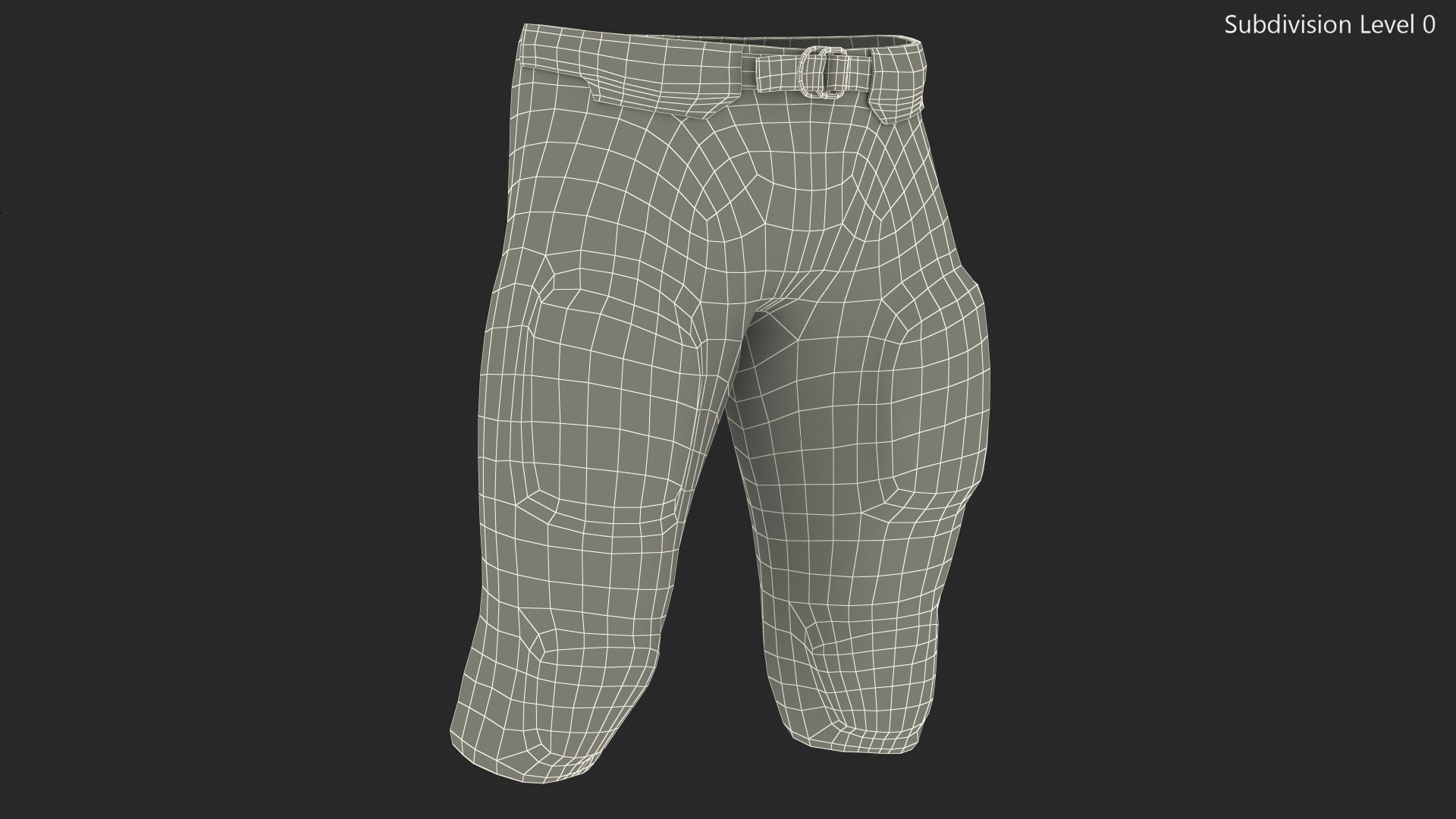3D American Football Player Pants Uniform model