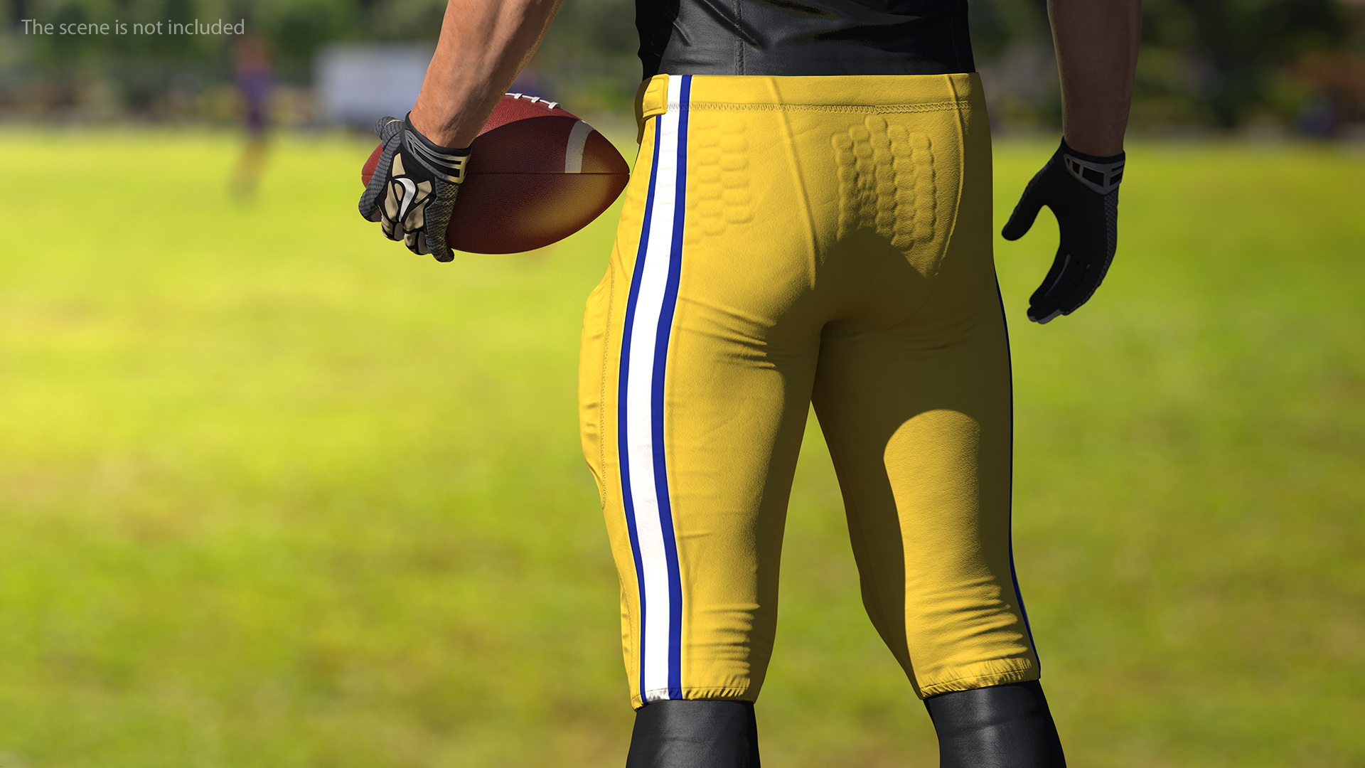 3D American Football Player Pants Uniform model