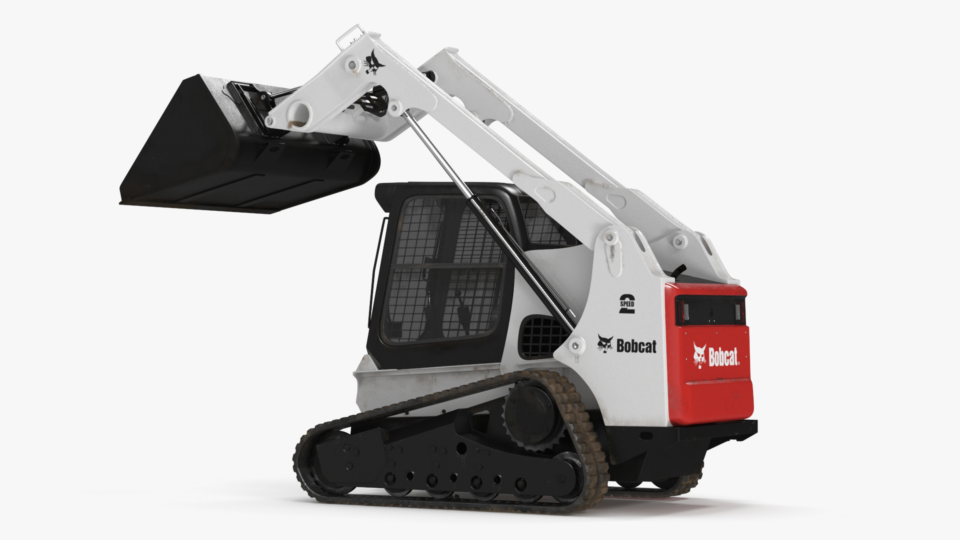 Compact Track Loader Bobcat Rigged 3D model