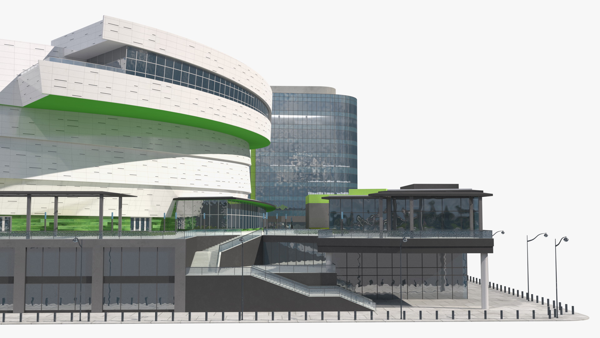 3D Stadium Arena with Park model
