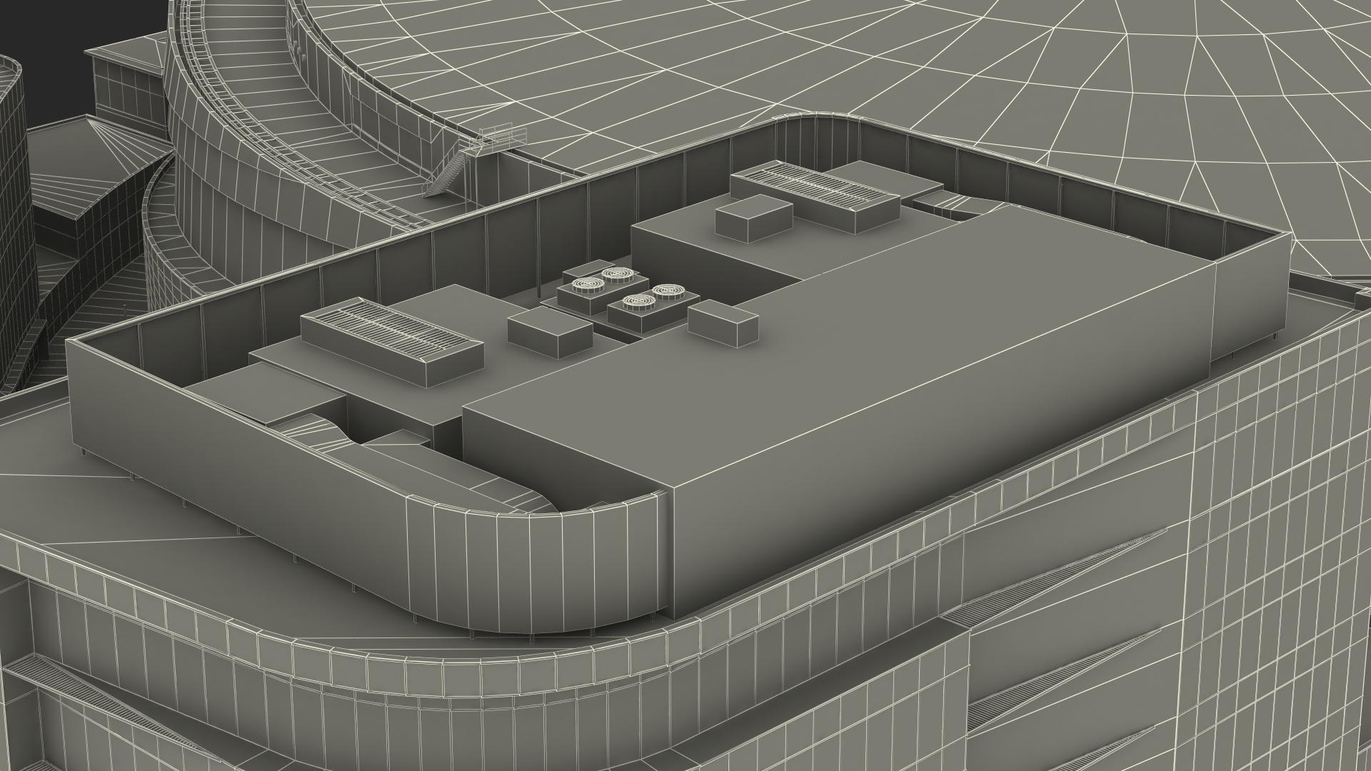 3D Stadium Arena with Park model