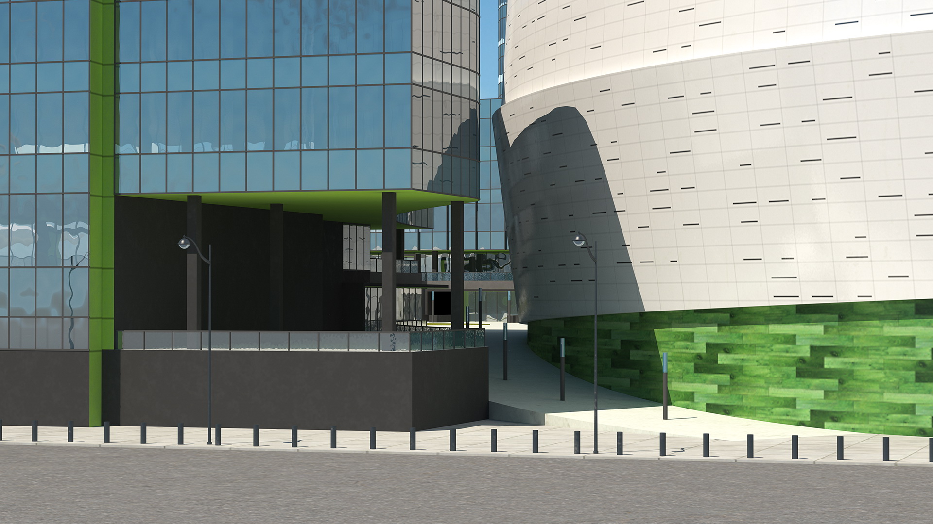 3D Stadium Arena with Park model