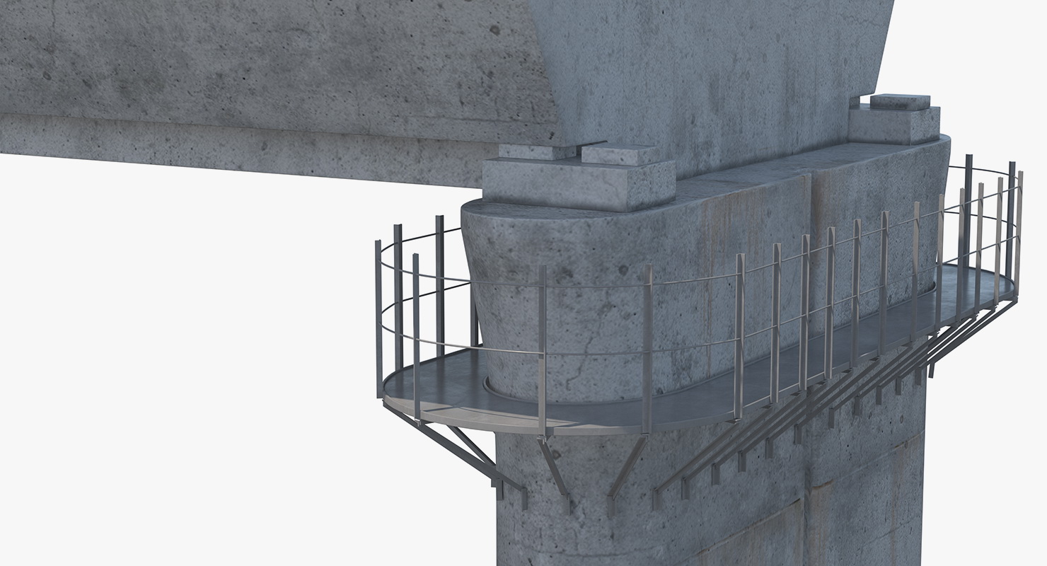 Rail Bridge Section 3D model