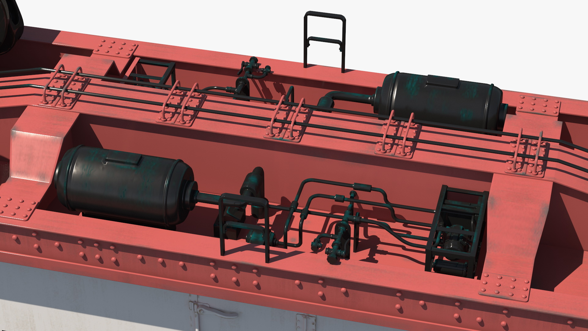Milk Tank Railroad Car 3D