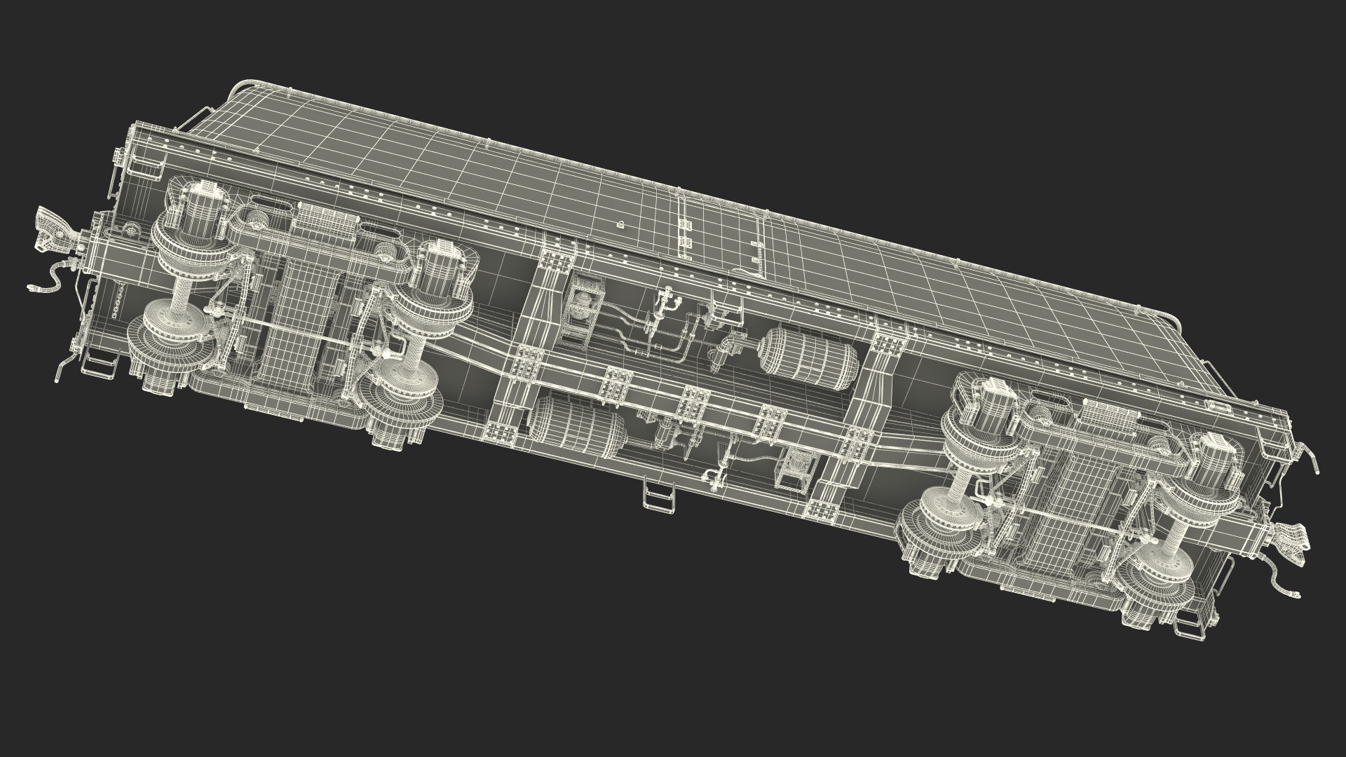 Milk Tank Railroad Car 3D