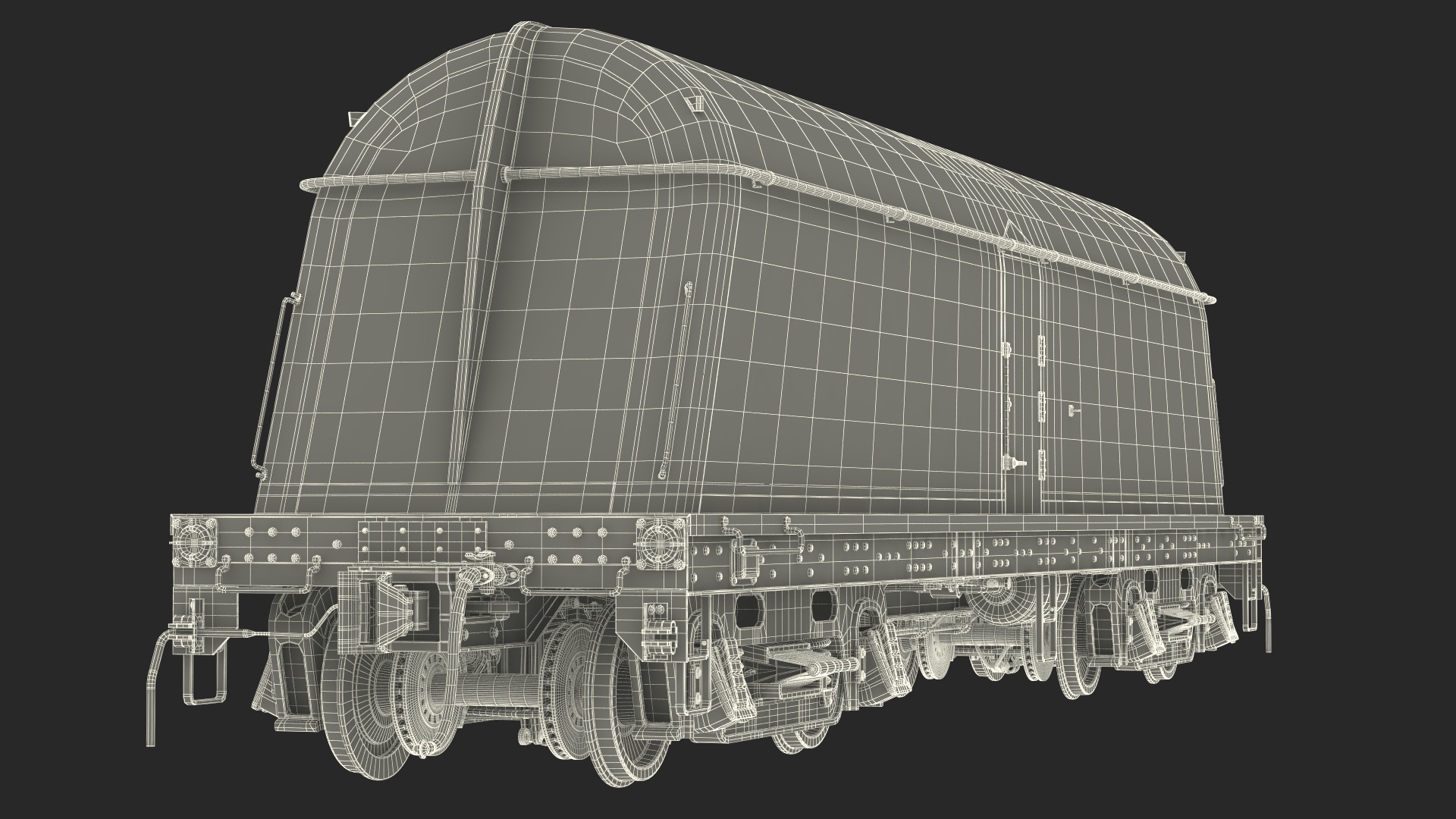 Milk Tank Railroad Car 3D