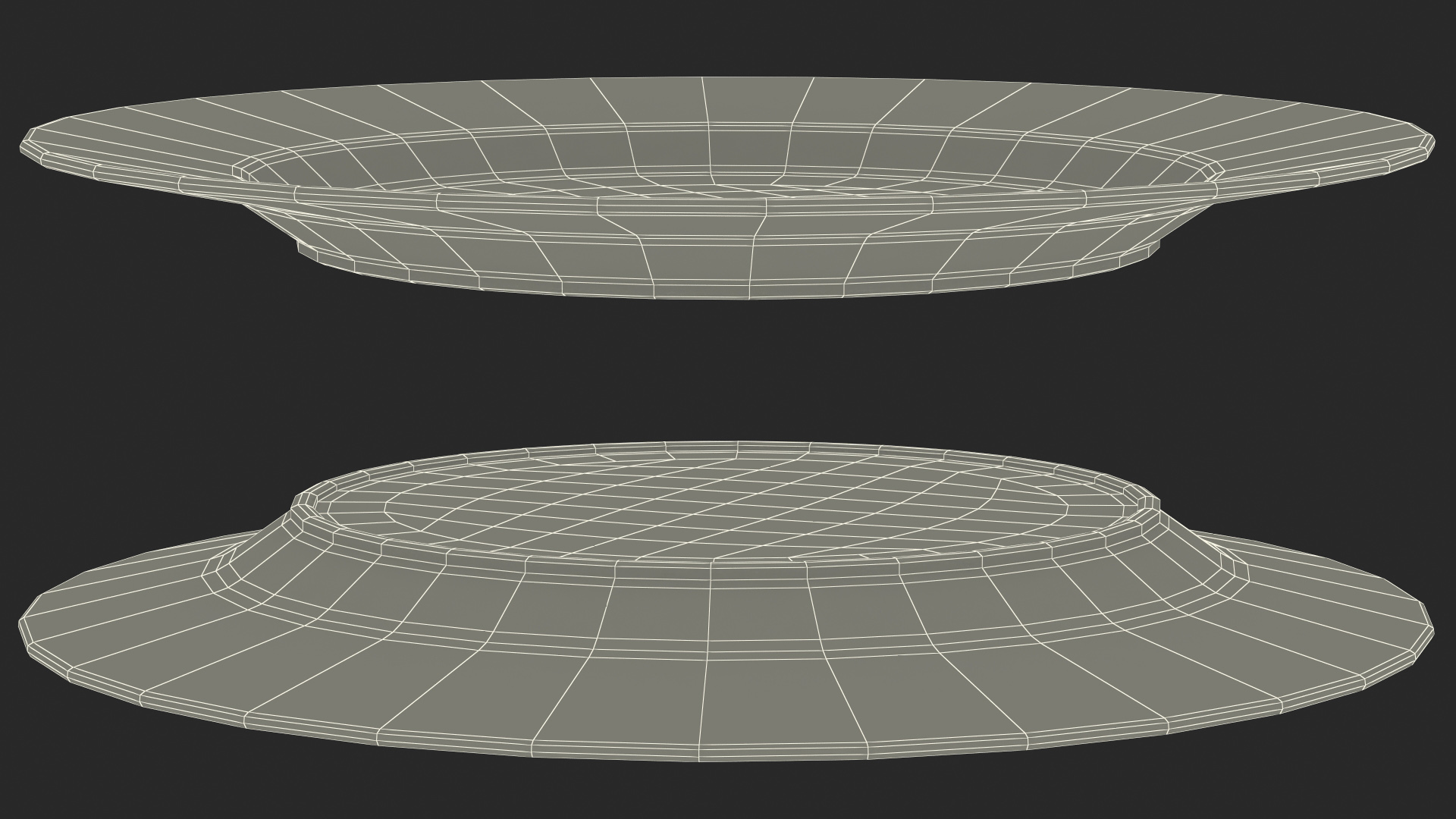 Yellow Vanilla Jelly Pudding on Plate 3D