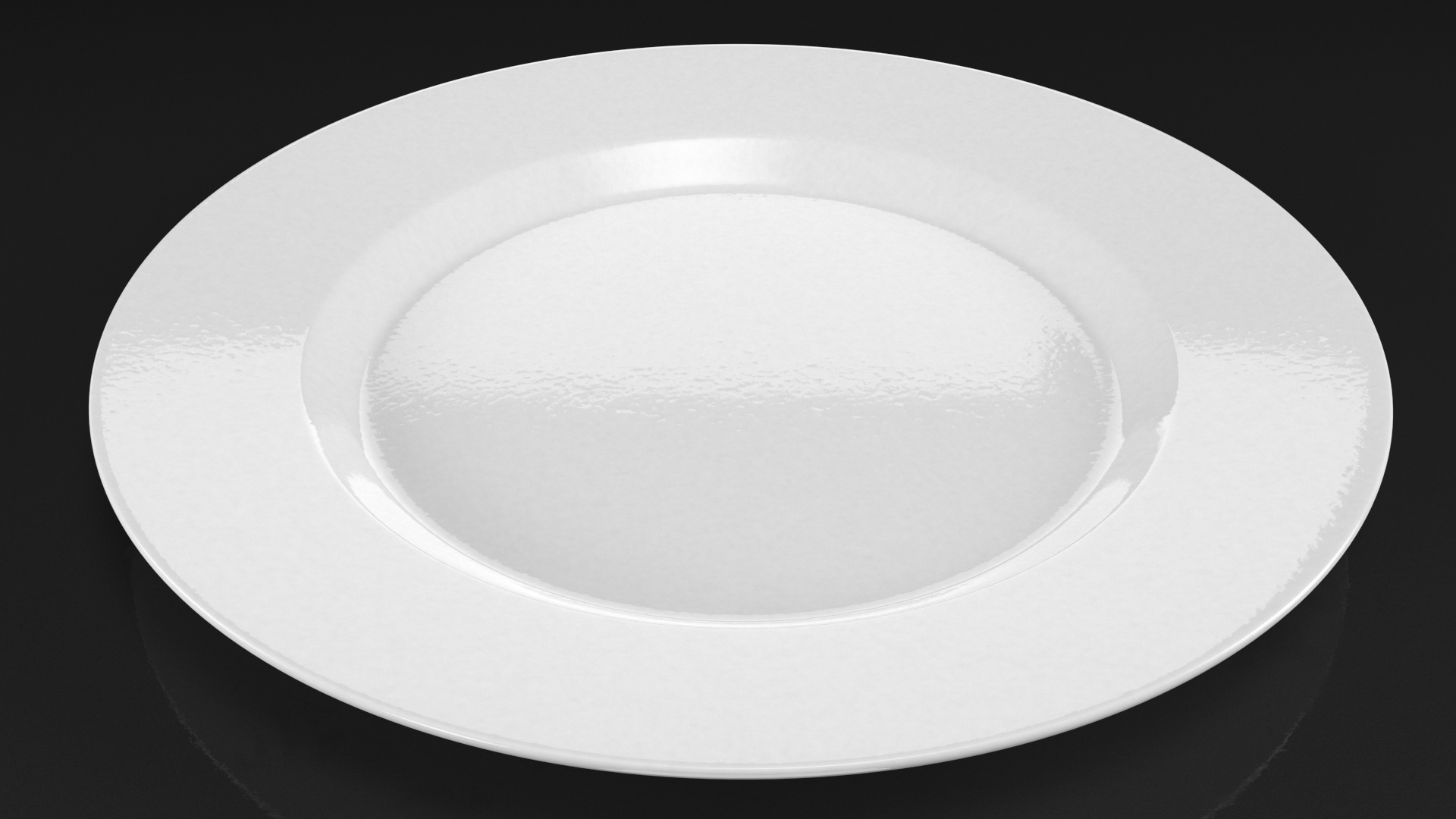 Yellow Vanilla Jelly Pudding on Plate 3D