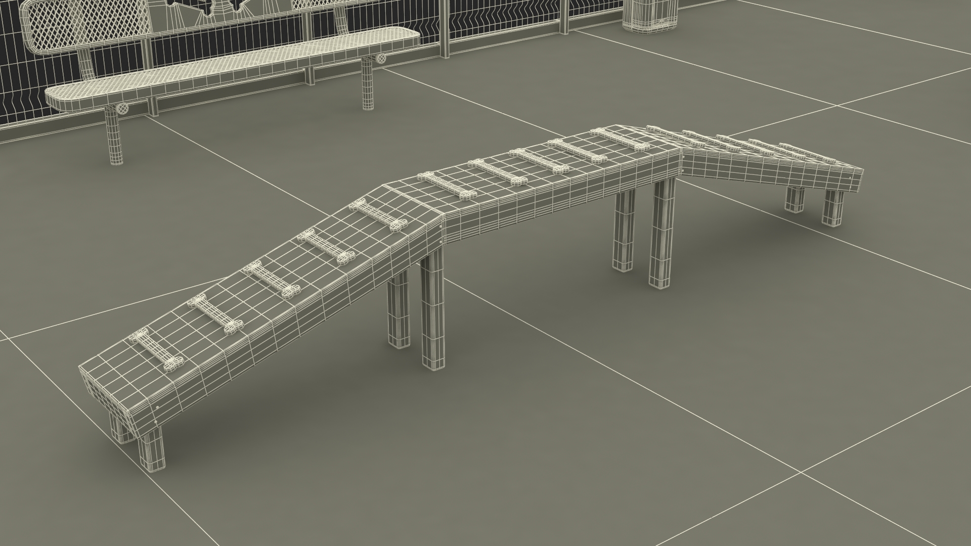 Dog Park Playground 3D model