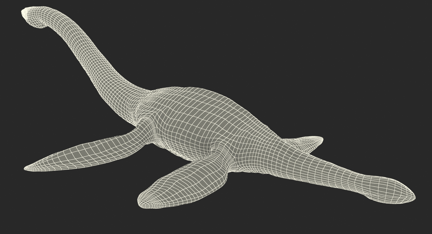 3D Plesiosauria Marine Reptile Dinosaur