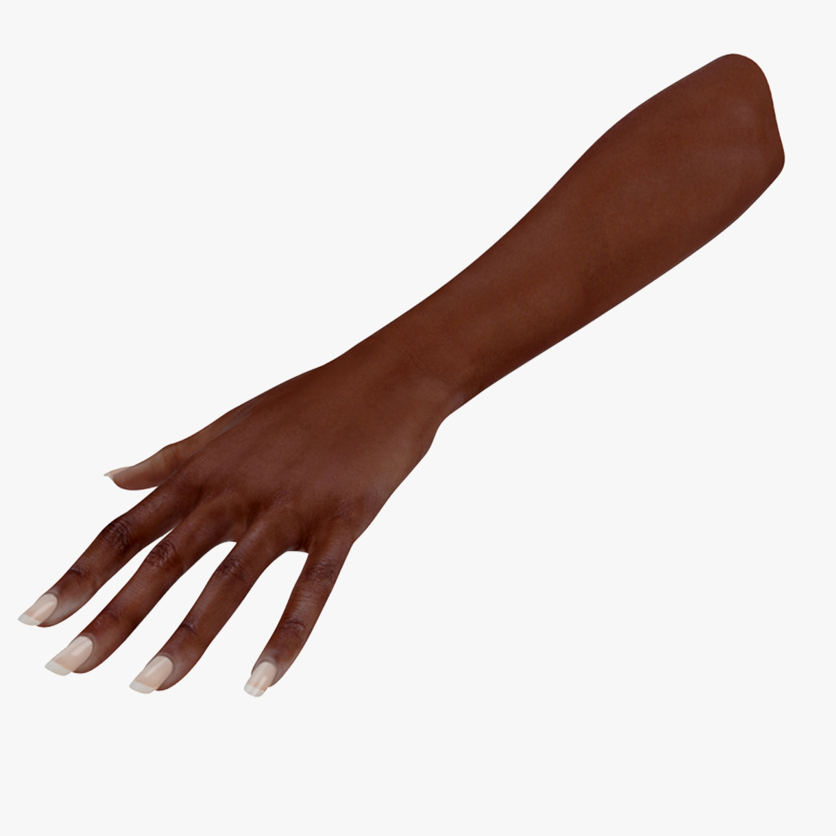 African Woman Hand Rigged for Cinema 4D 3D model
