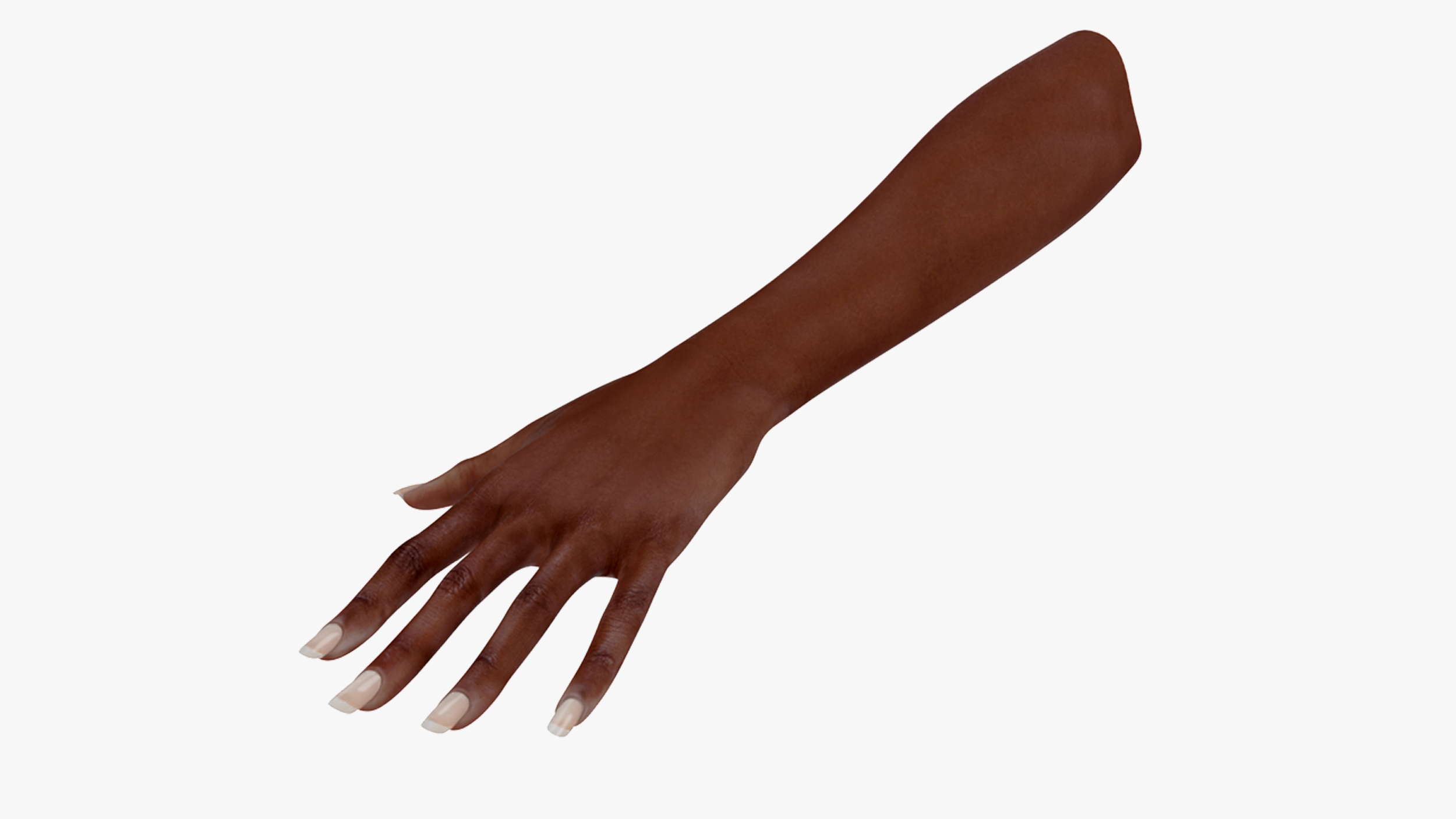 African Woman Hand Rigged for Cinema 4D 3D model