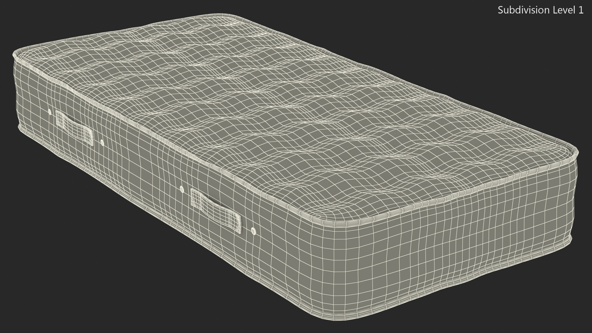 Single Size Sleeping Mattress 3D model