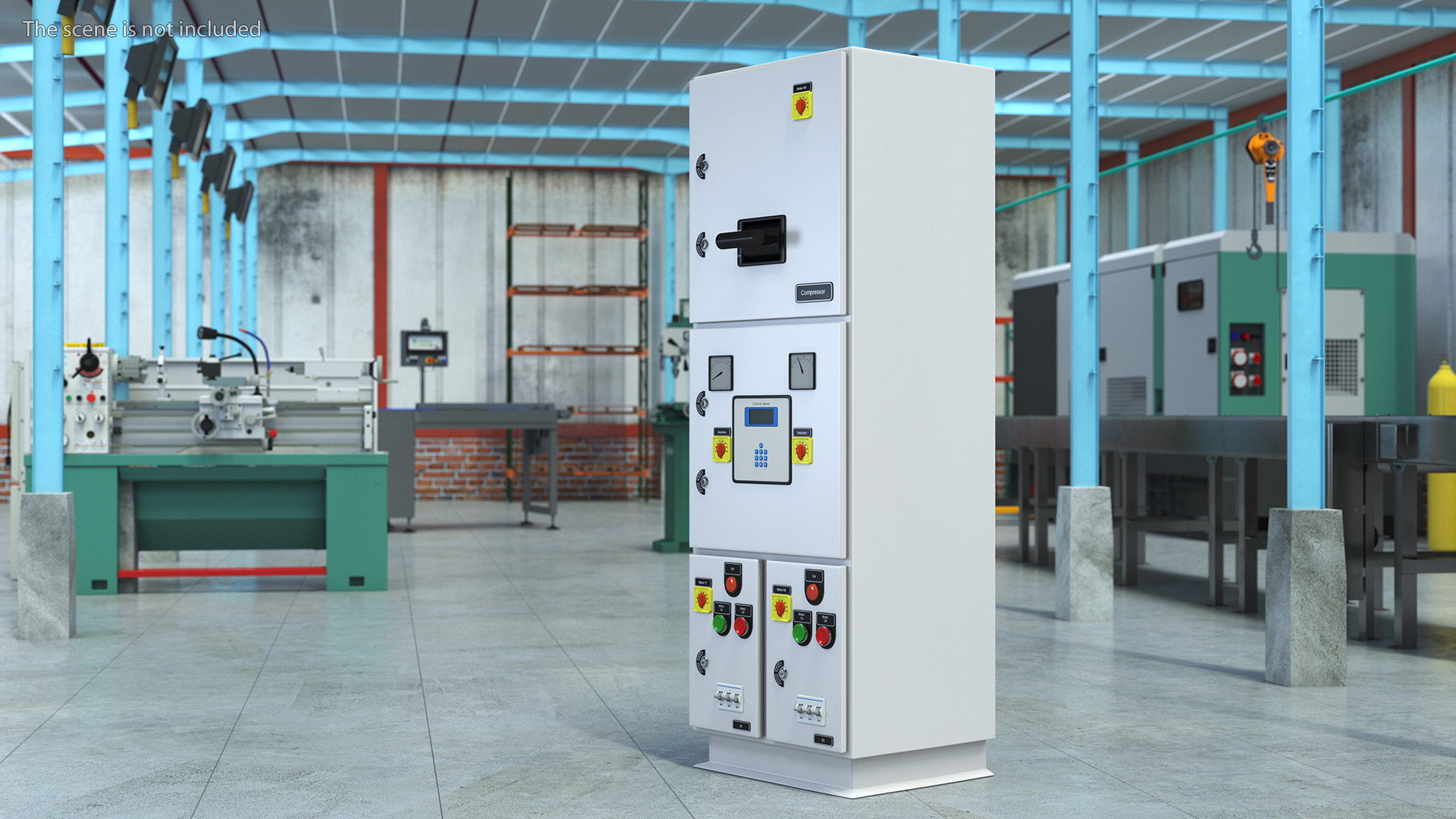 3D Standalone Industrial Electrical Control Panel