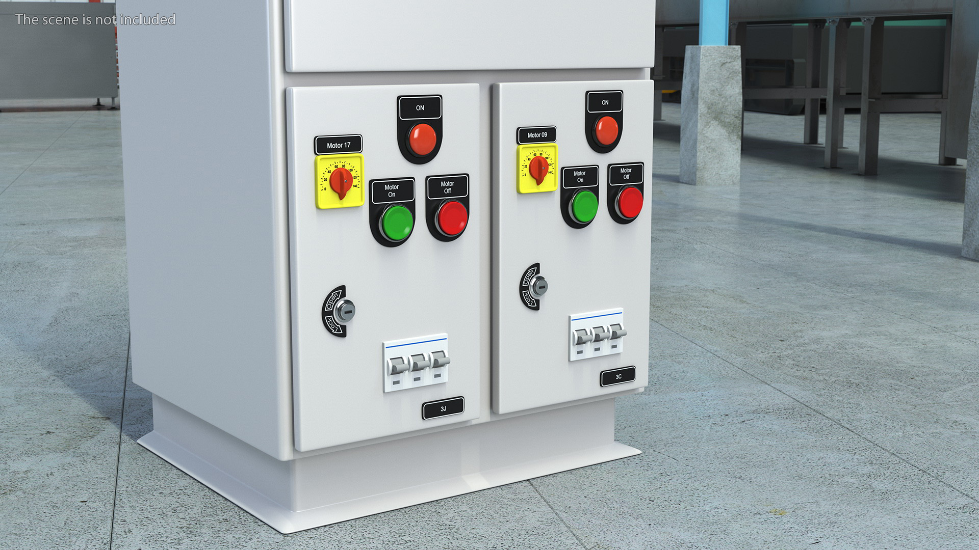 3D Standalone Industrial Electrical Control Panel