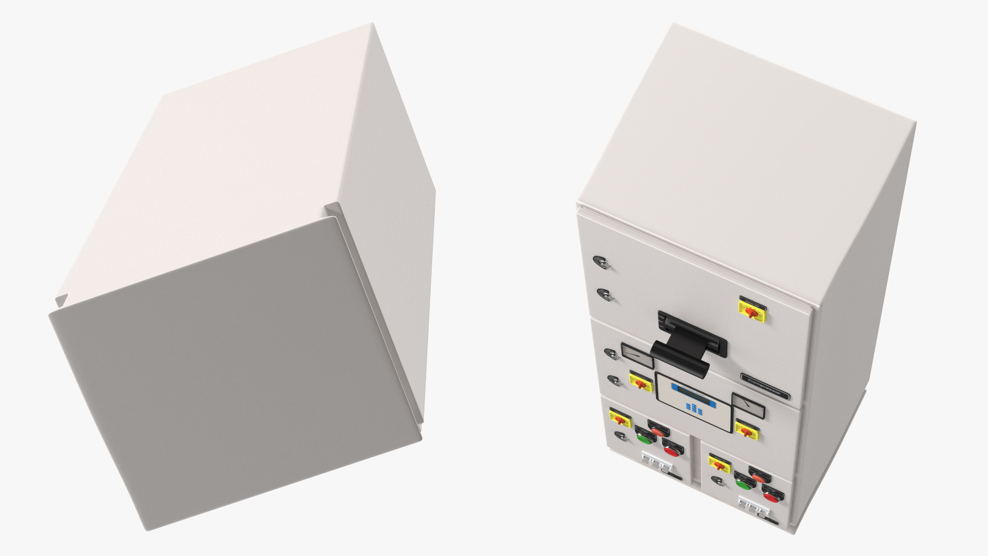 3D Standalone Industrial Electrical Control Panel