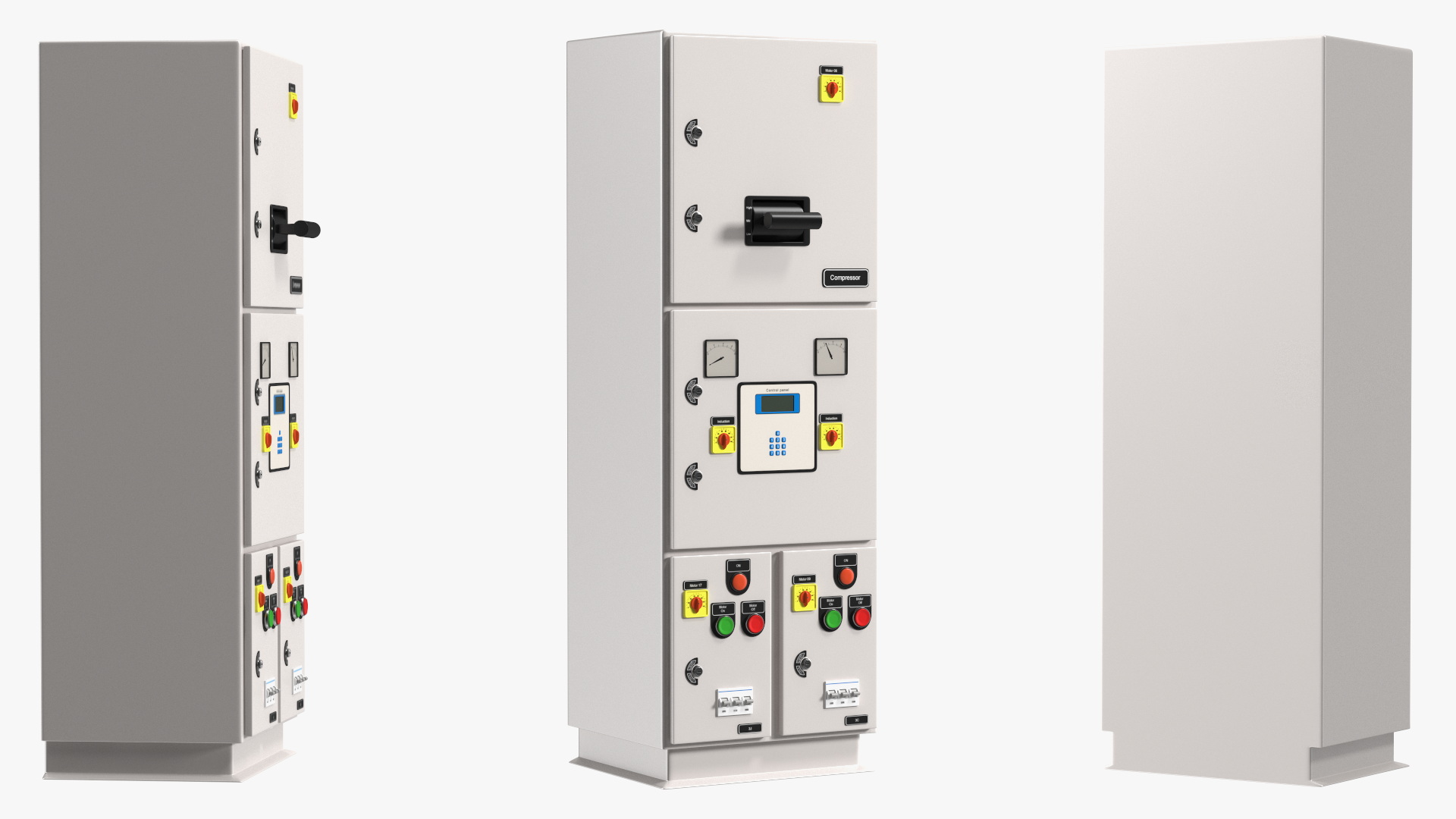 3D Standalone Industrial Electrical Control Panel