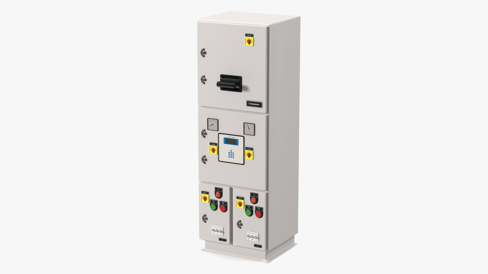 3D Standalone Industrial Electrical Control Panel