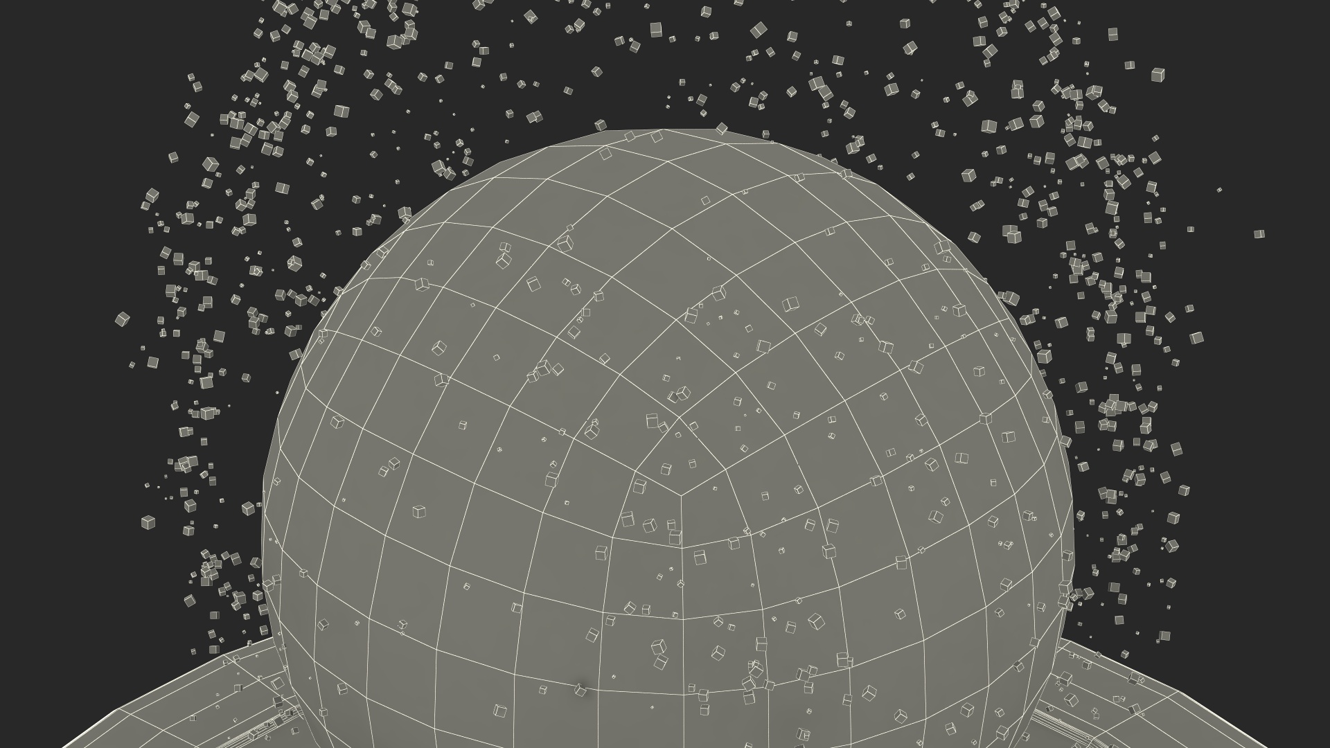 3D model Disintegrating Digital Globe on Platform