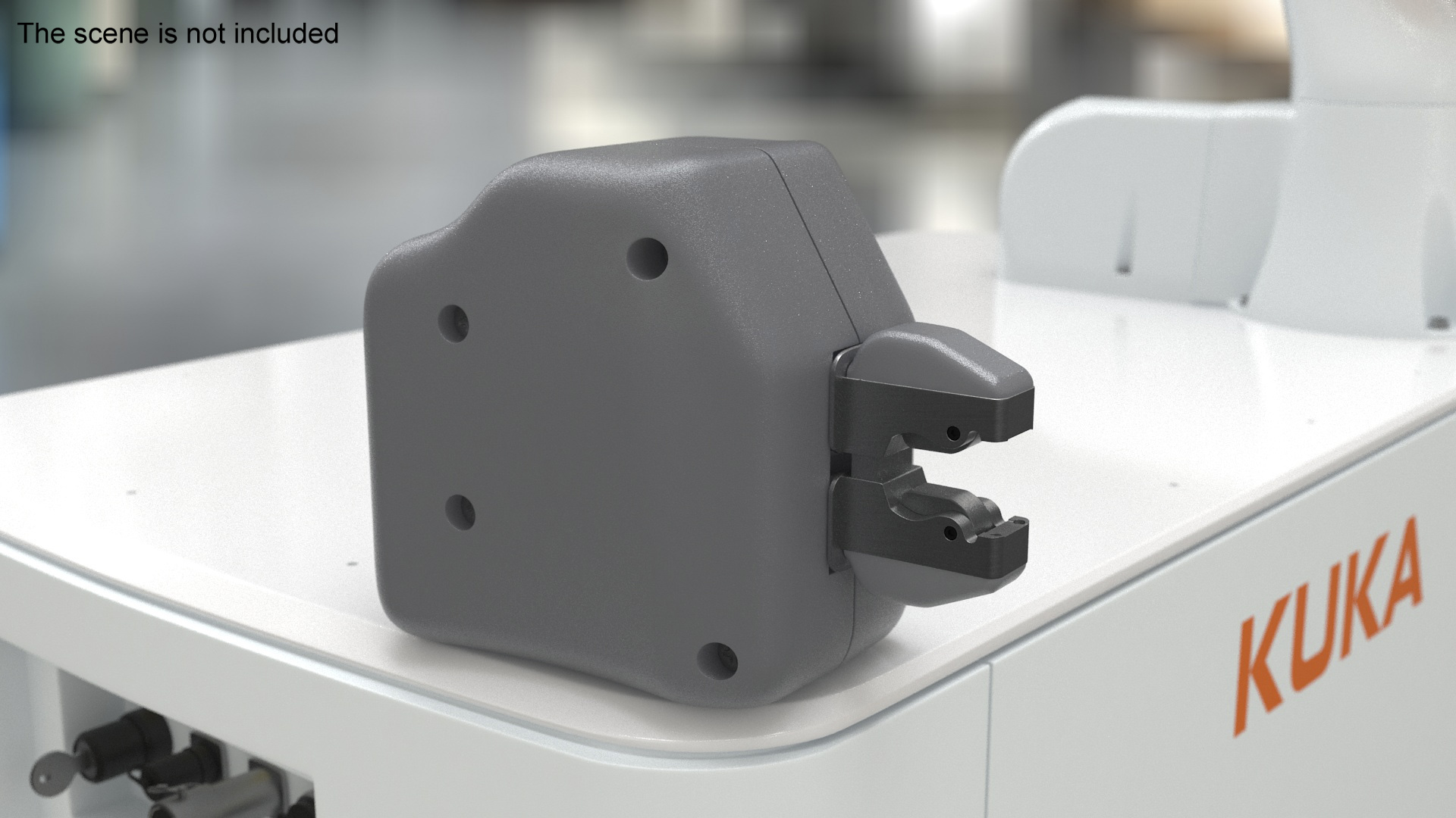 Special Manipulator Claw for KUKA KMR Iiwa Rigged 3D model
