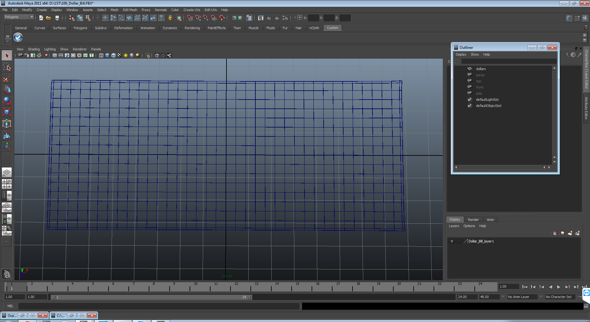 New 100 Dollar Bill 3D model
