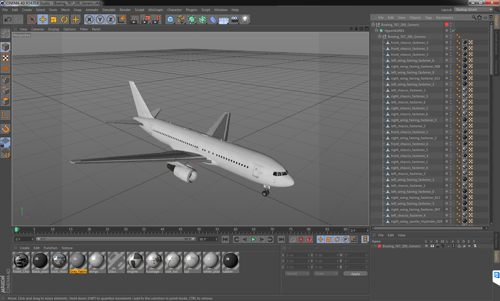 Boeing 767 200 Generic 3D