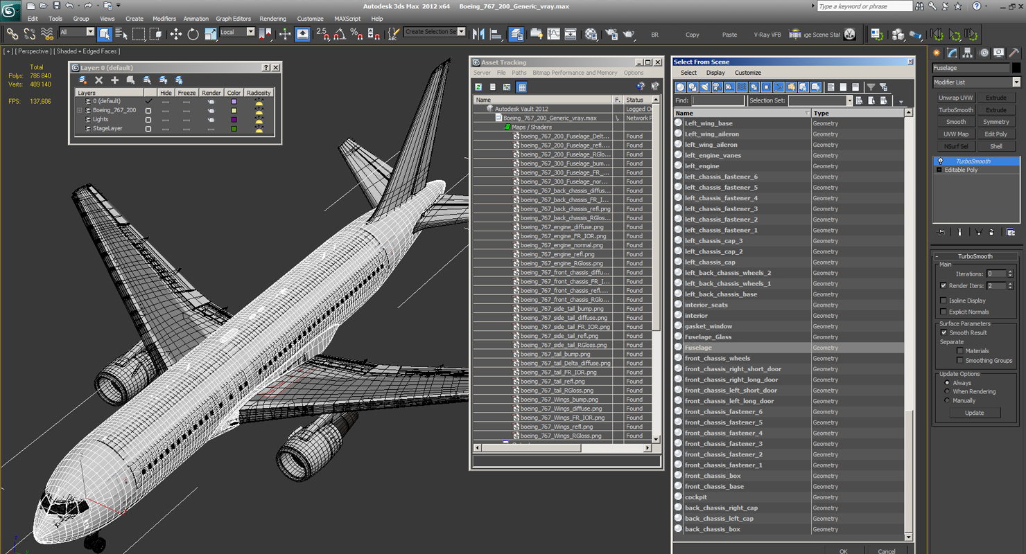 Boeing 767 200 Generic 3D