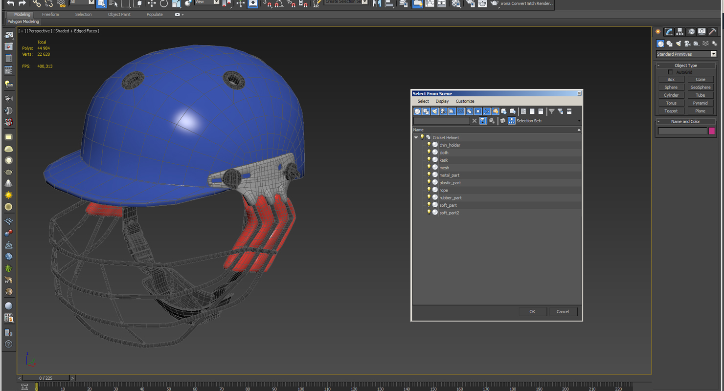 Cricket Helmet Generic 3D