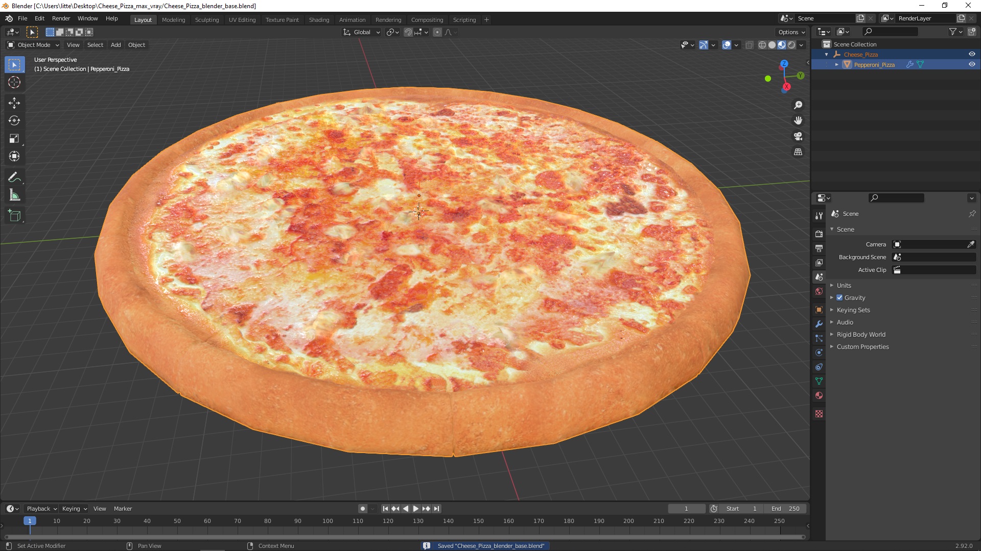 Cheese Pizza 3D